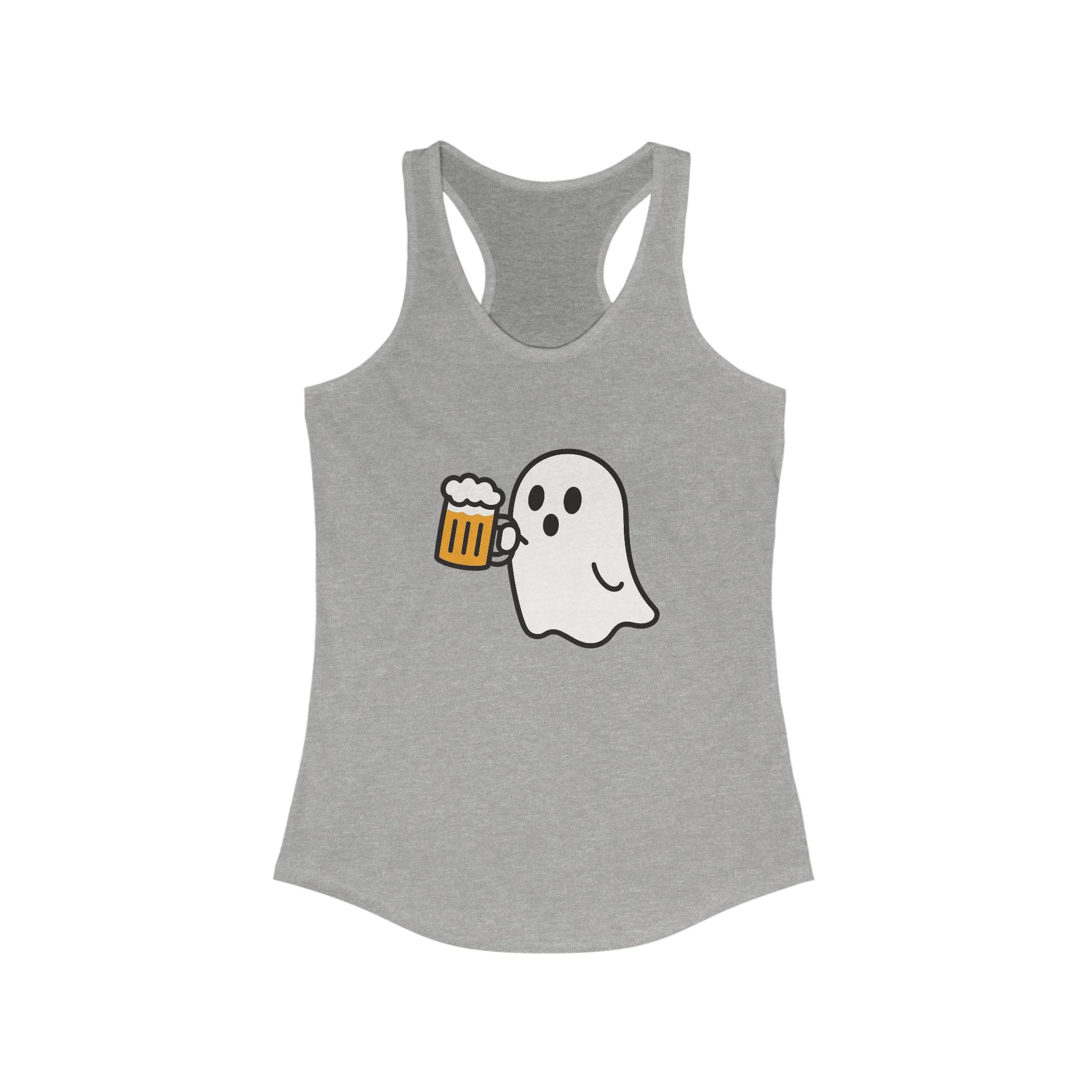 Ghost with Beer Racerback Tank