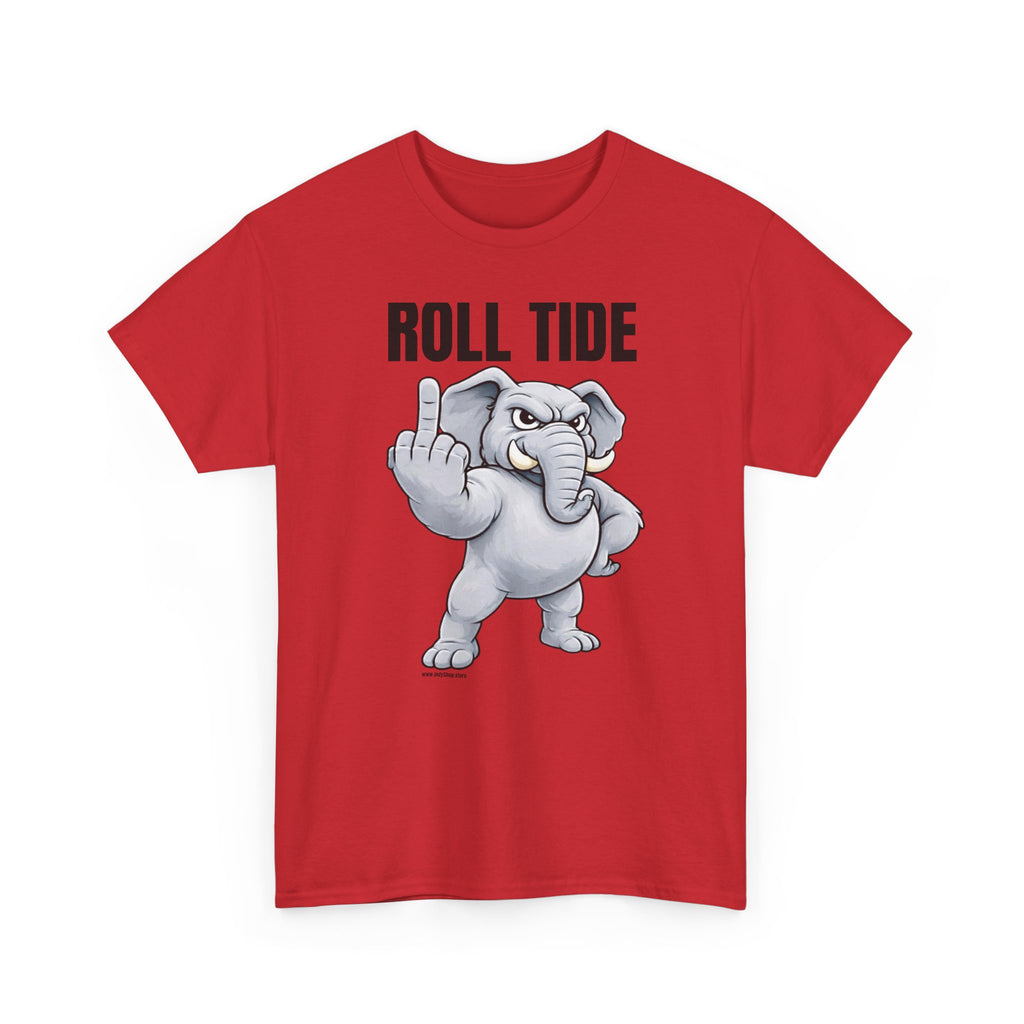 Roll Tide Middle Finger Tee | Elephant Flipping Off