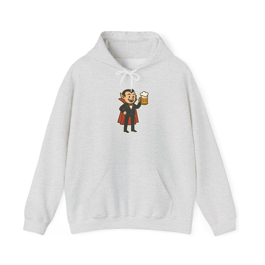 Vampire Drinking Beer Hoodie – Unisex Heavy Blend Sweatshirt