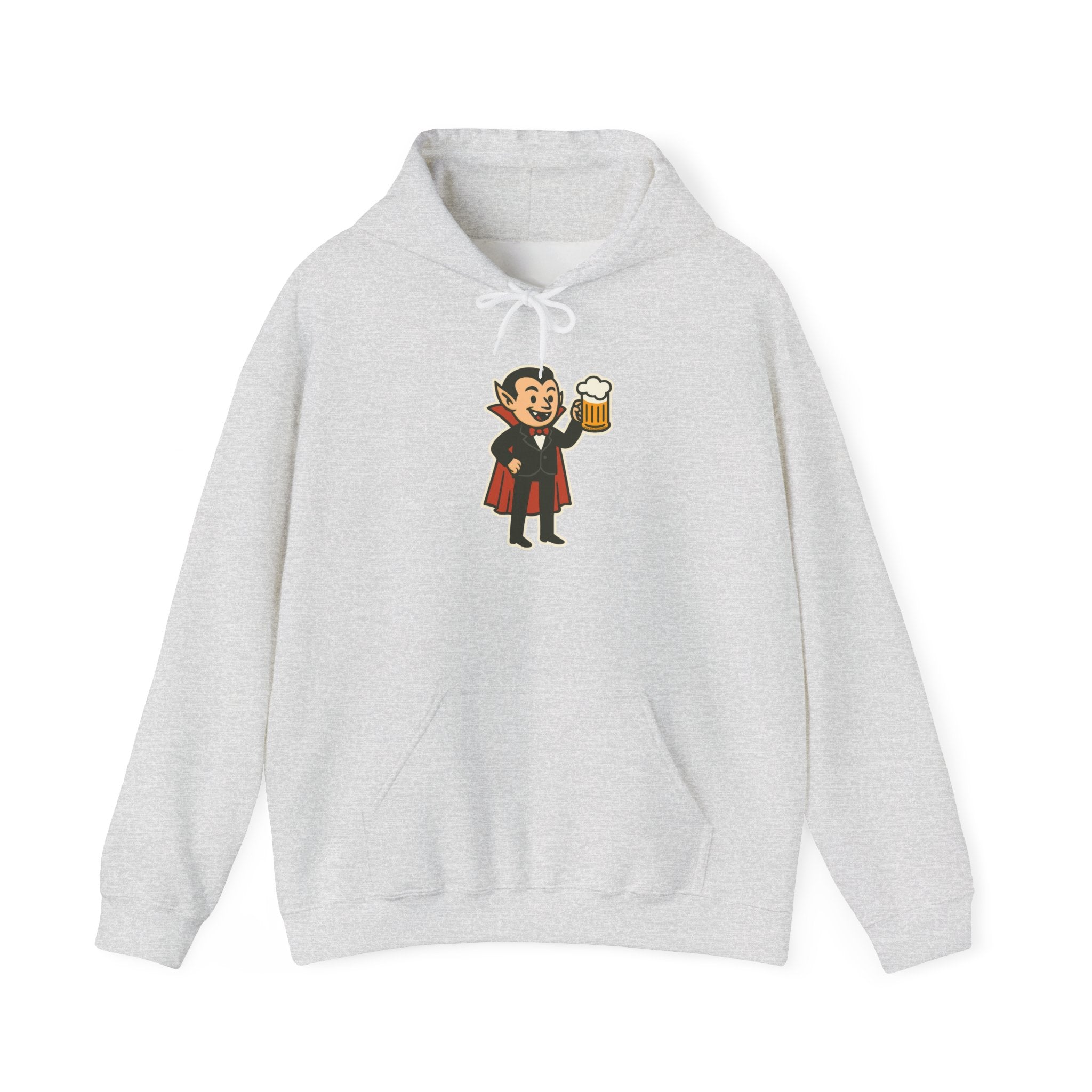 Vampire Drinking Beer Hoodie – Unisex Heavy Blend Sweatshirt