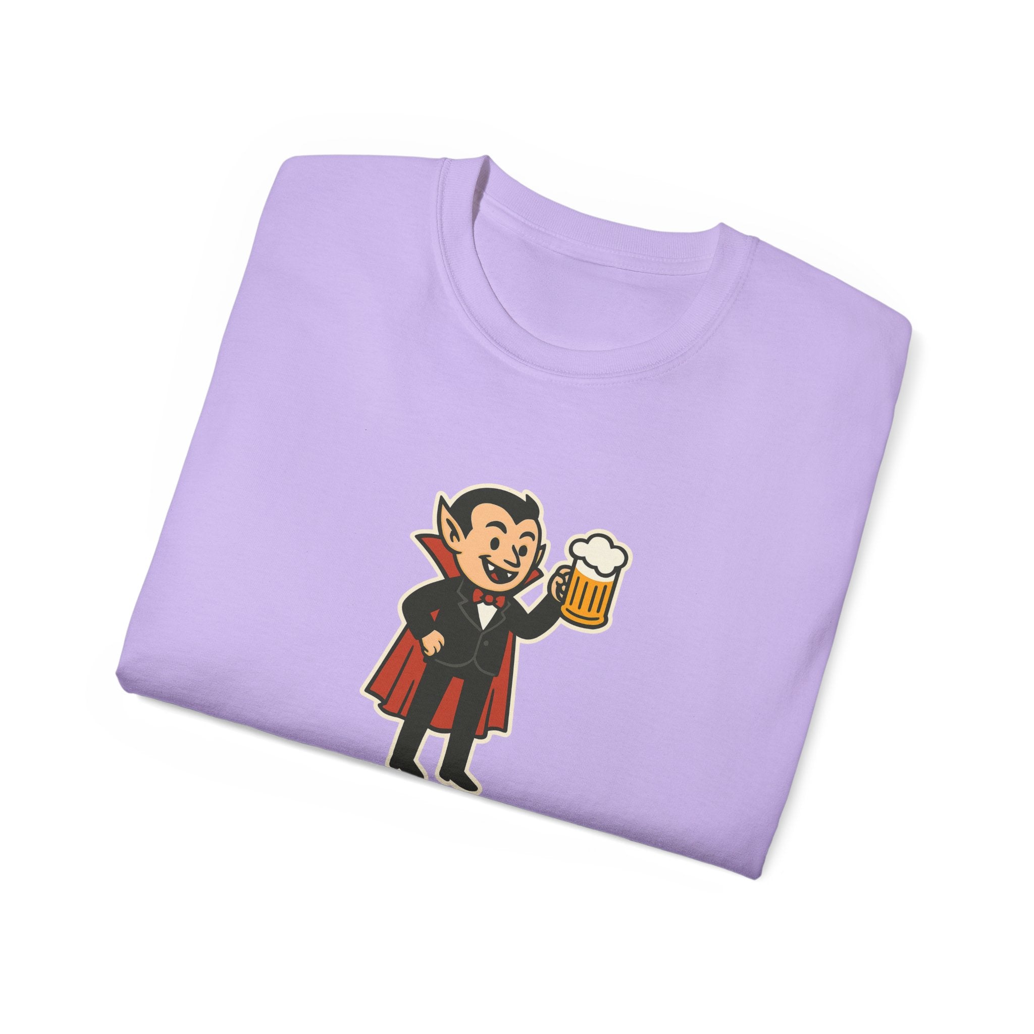 Vampire with Beer Unisex Tee