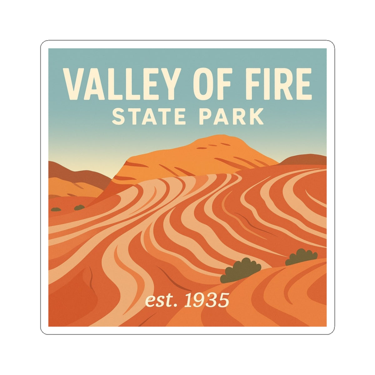 Valley of Fire Nevada State Park Sticker