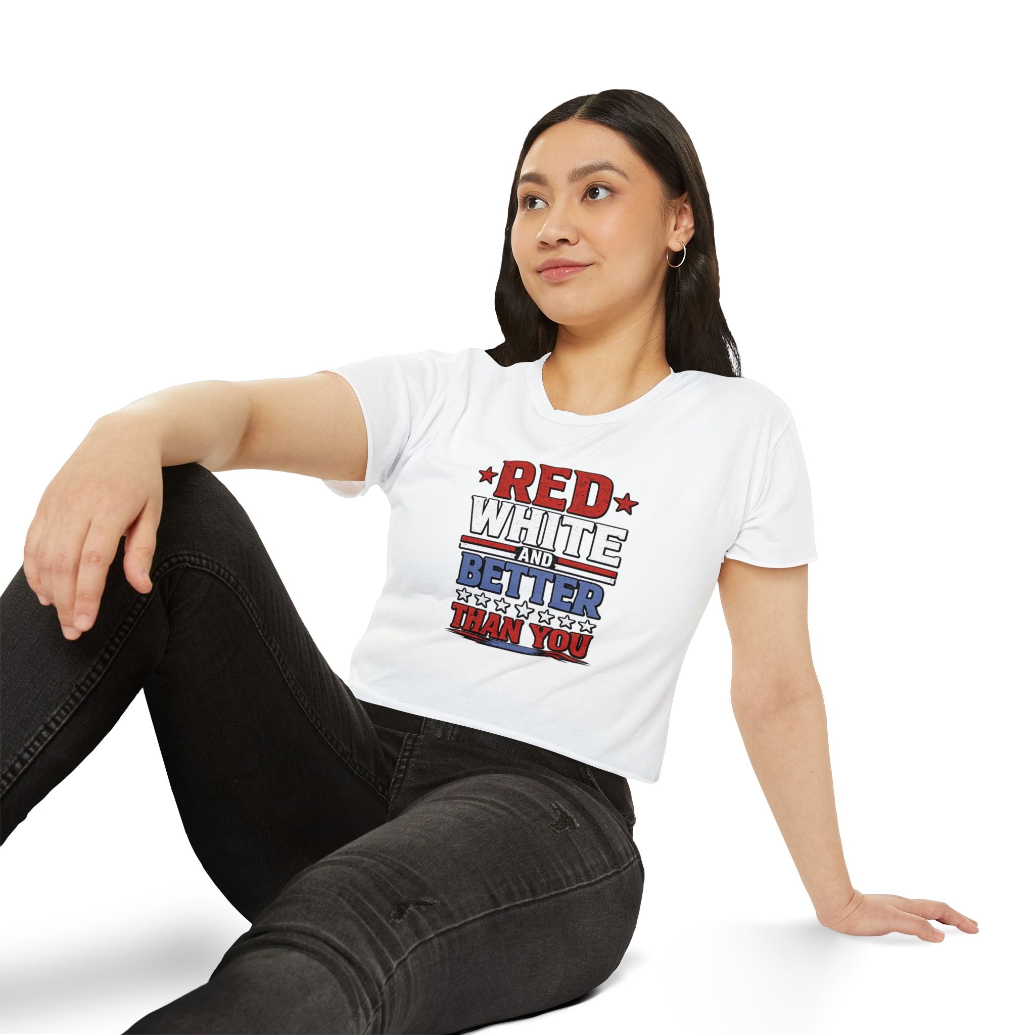Promo - Red, White, and Better Than You | Patriotic Crop Top