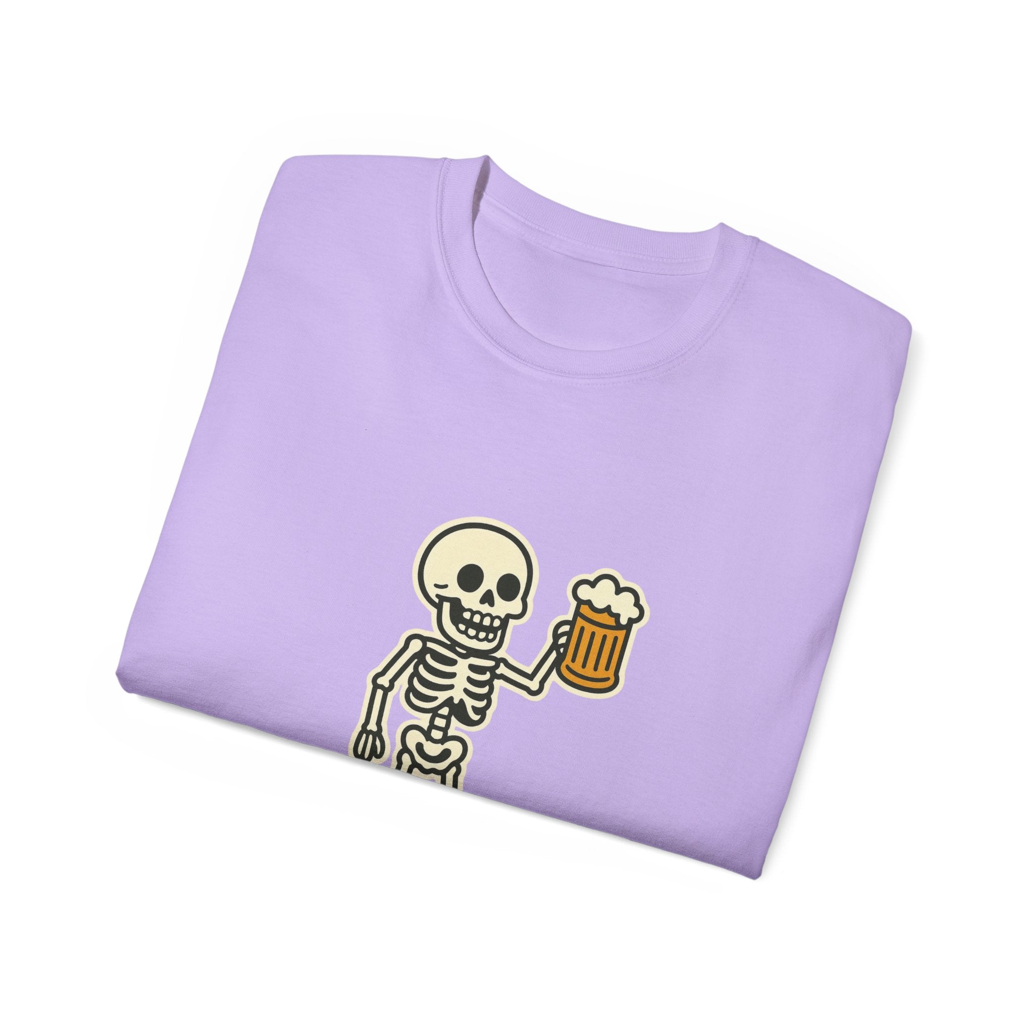 Skeleton with Beer Unisex Tee