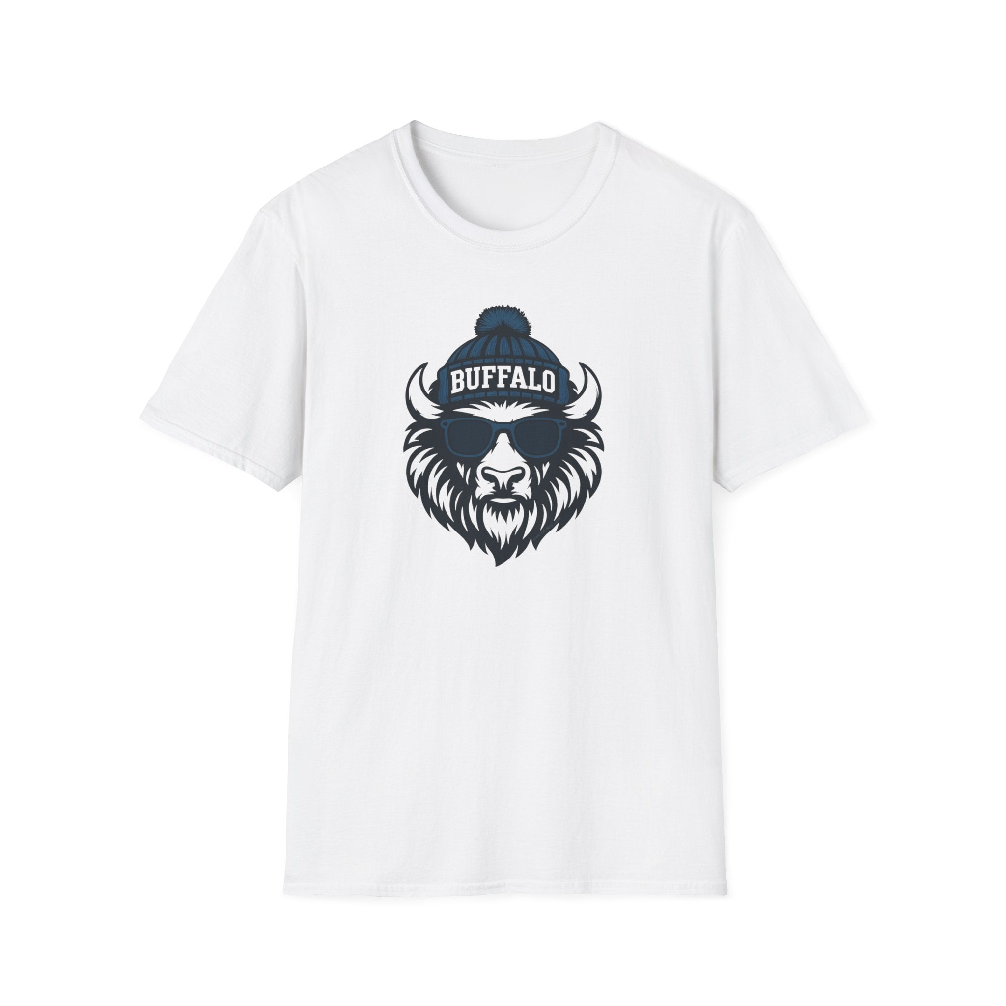 Buffalo Bills Graphic T-Shirt | Bison Bill with Glasses and Hat