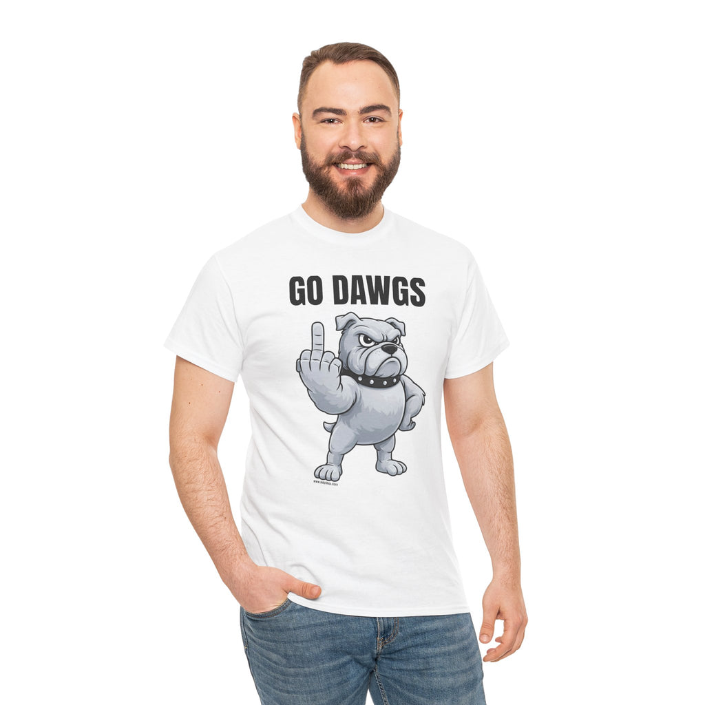 Go Dawgs Middle Finger Tee | Bulldog Flipping Off