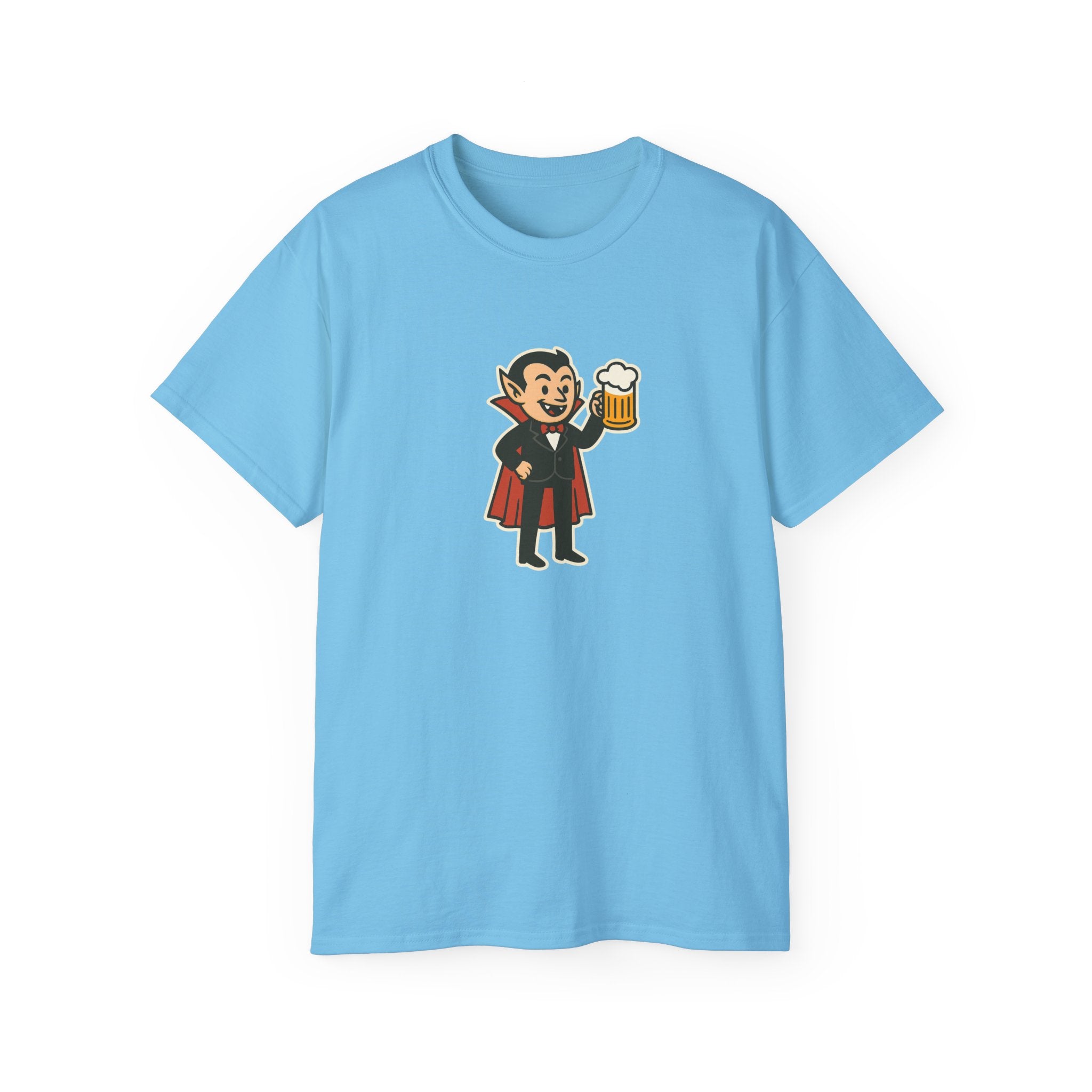 Vampire with Beer Unisex Tee