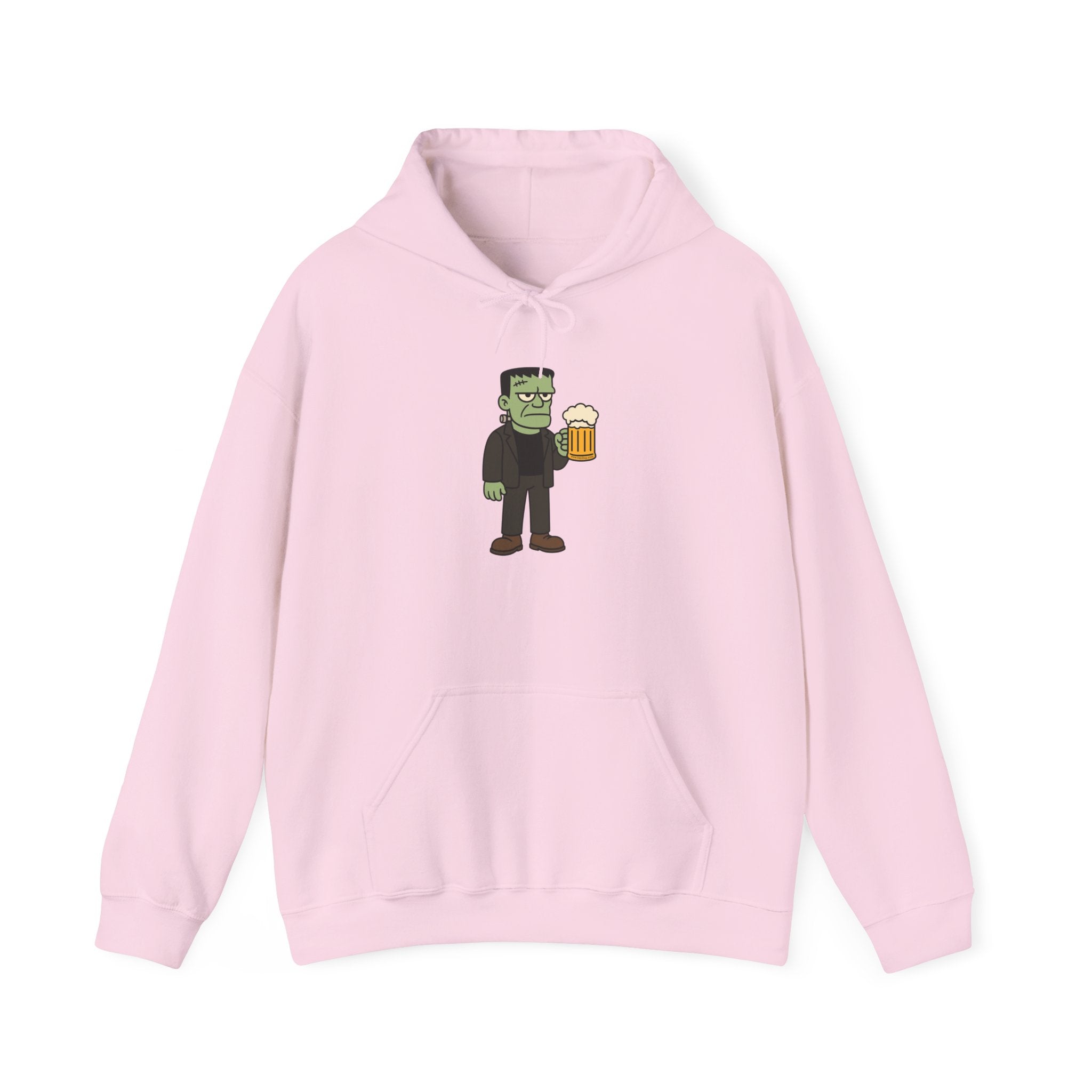 Monster Drinking Beer Hoodie – Unisex Heavy Blend Sweatshirt
