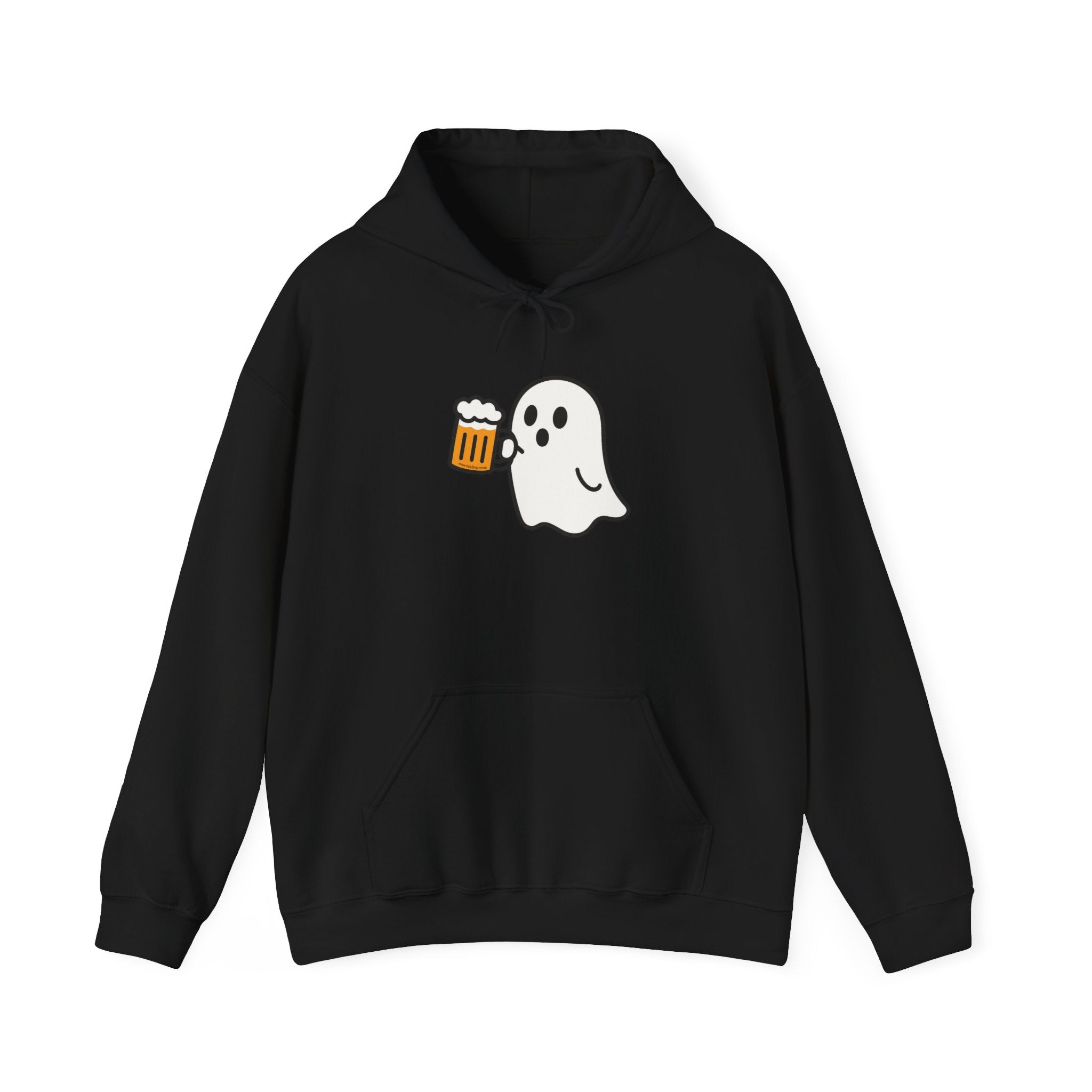 Ghost Drinking Beer Hoodie – Unisex Heavy Blend Sweatshirt