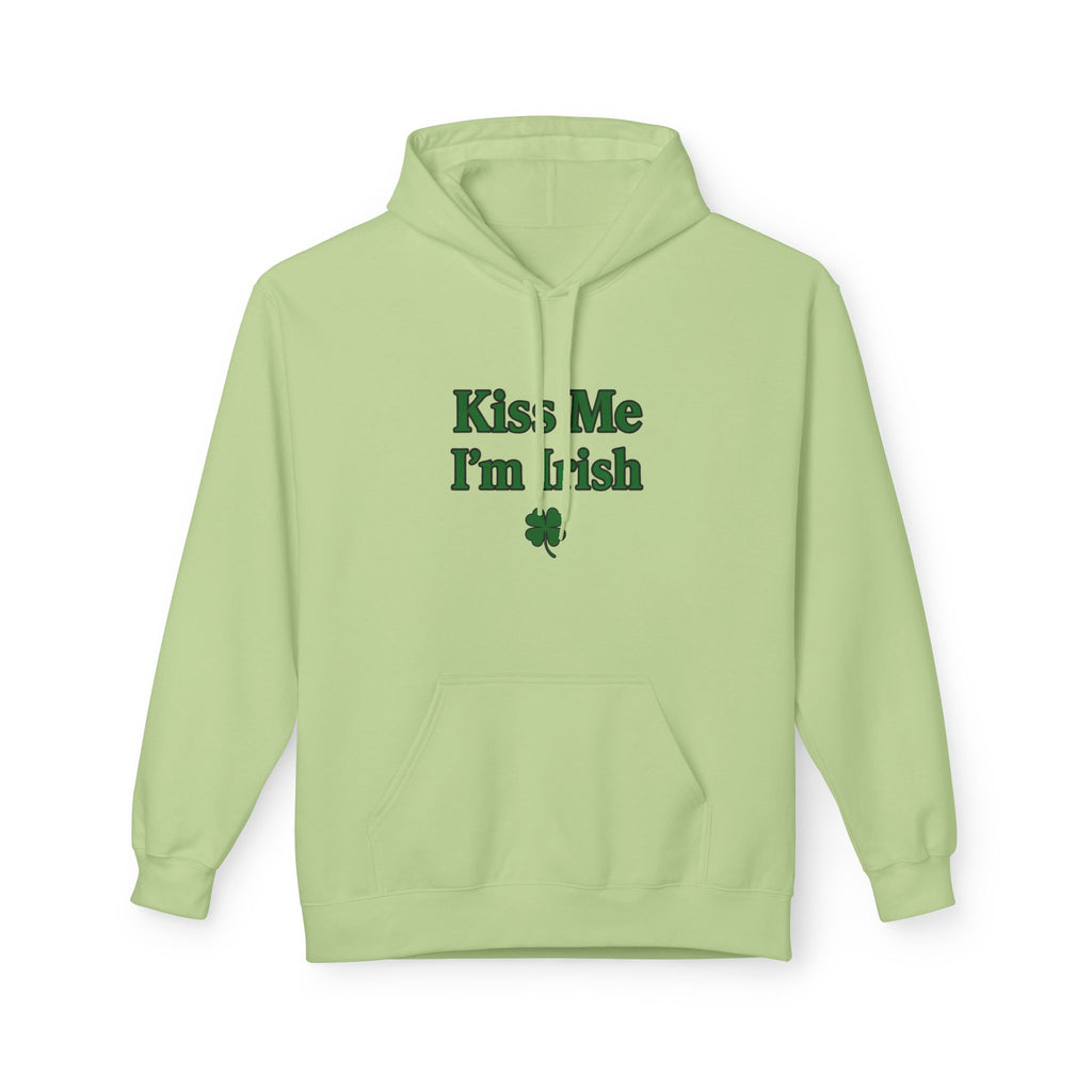 Kiss Me I'm Irish Hoodie | St Patrick's Day | Cozy Casual Wear, Perfect for Spring or Autumn, Great Gift, Comfortable and Stylish Hoodie