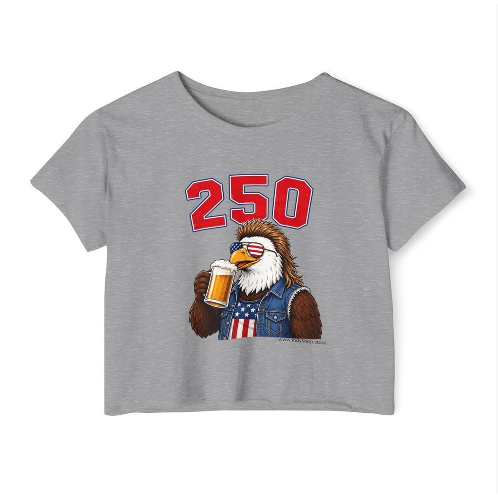 Patriotic Eagle with Beer 250 | Crop Top