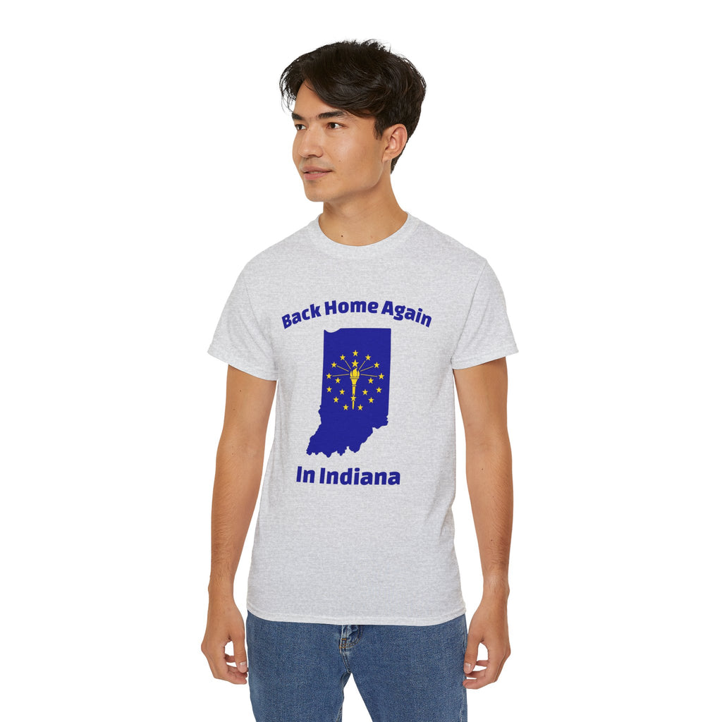 Back Home Again Indiana Unisex Tee