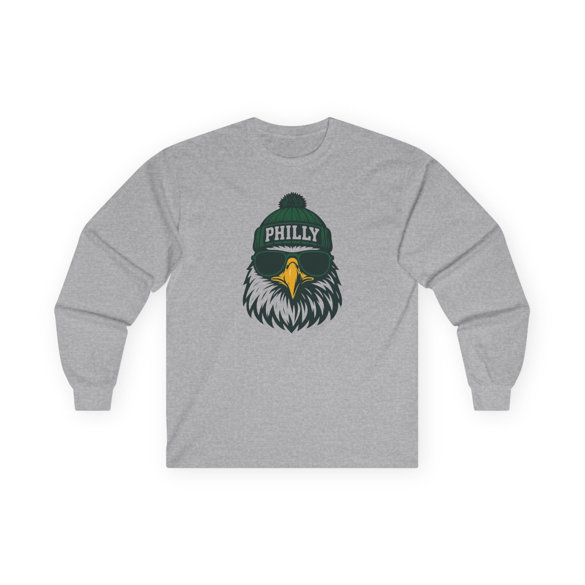 Philly Eagles Unisex Long Sleeve Tee | Philadelphia Eagle with Glasses and Hat