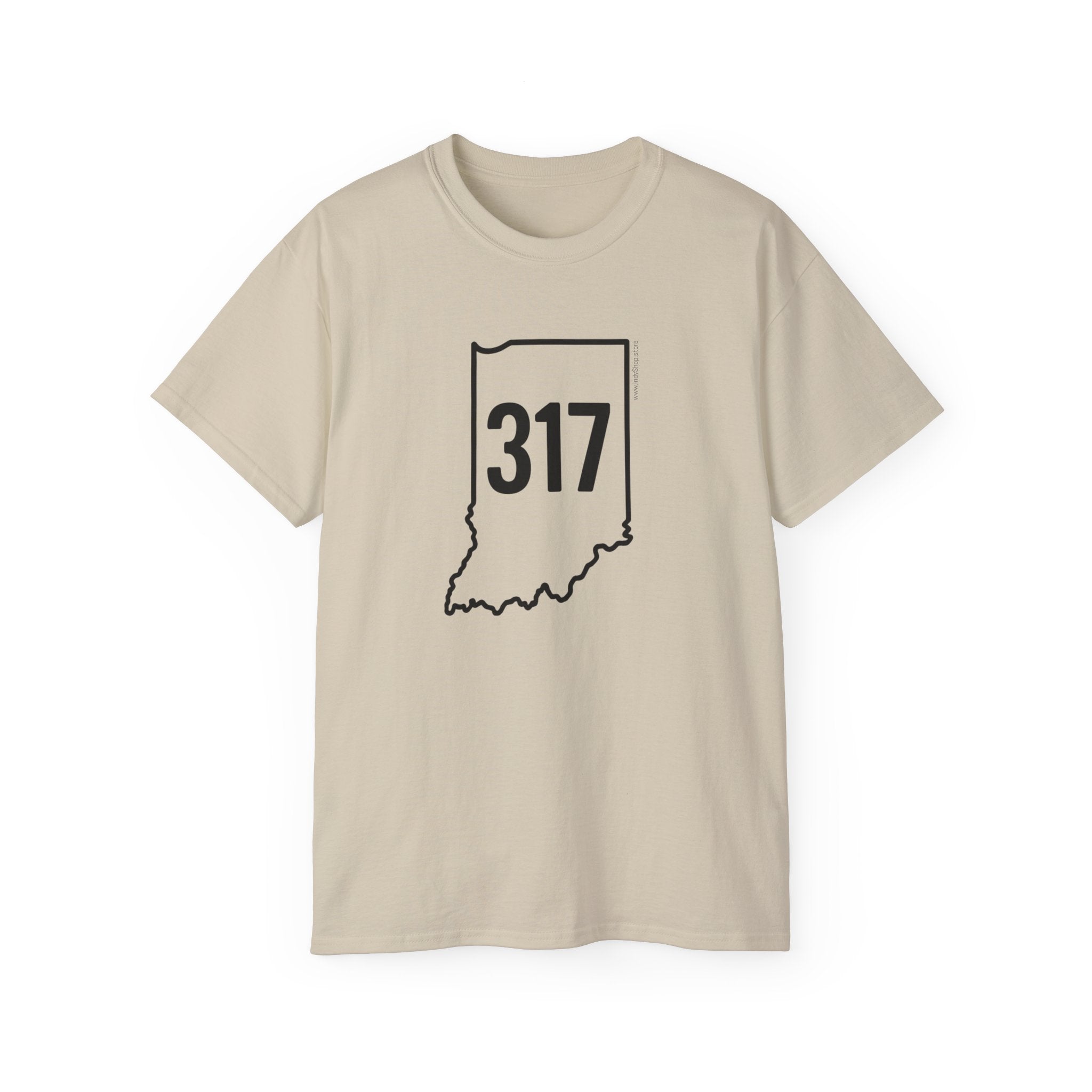 Indiana 317 Black Outline Unisex Ultra Cotton Tee