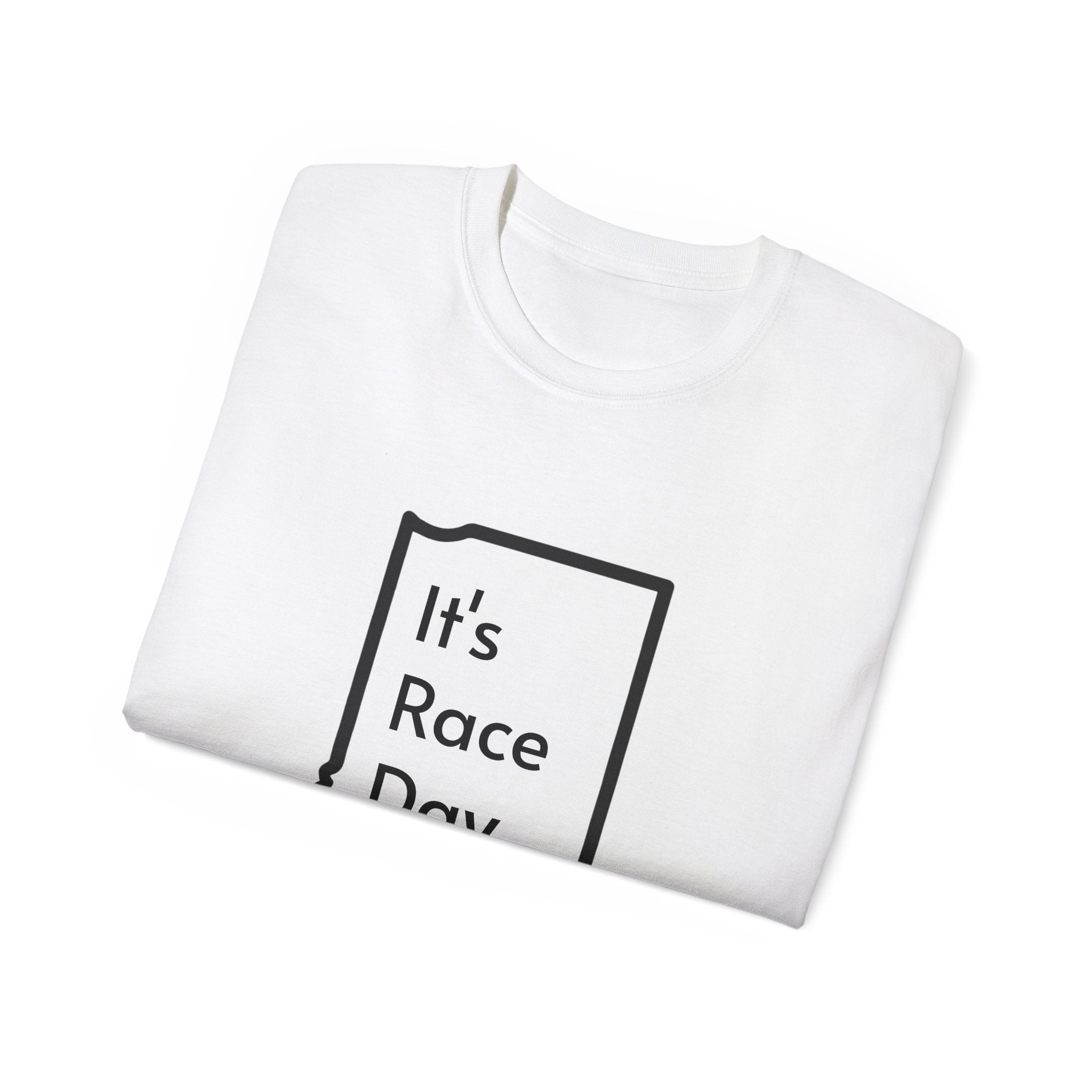 It's Race Day Indiana Outline Expert Unisex Ultra Cotton Tee | St Patrick's Day Apparel
