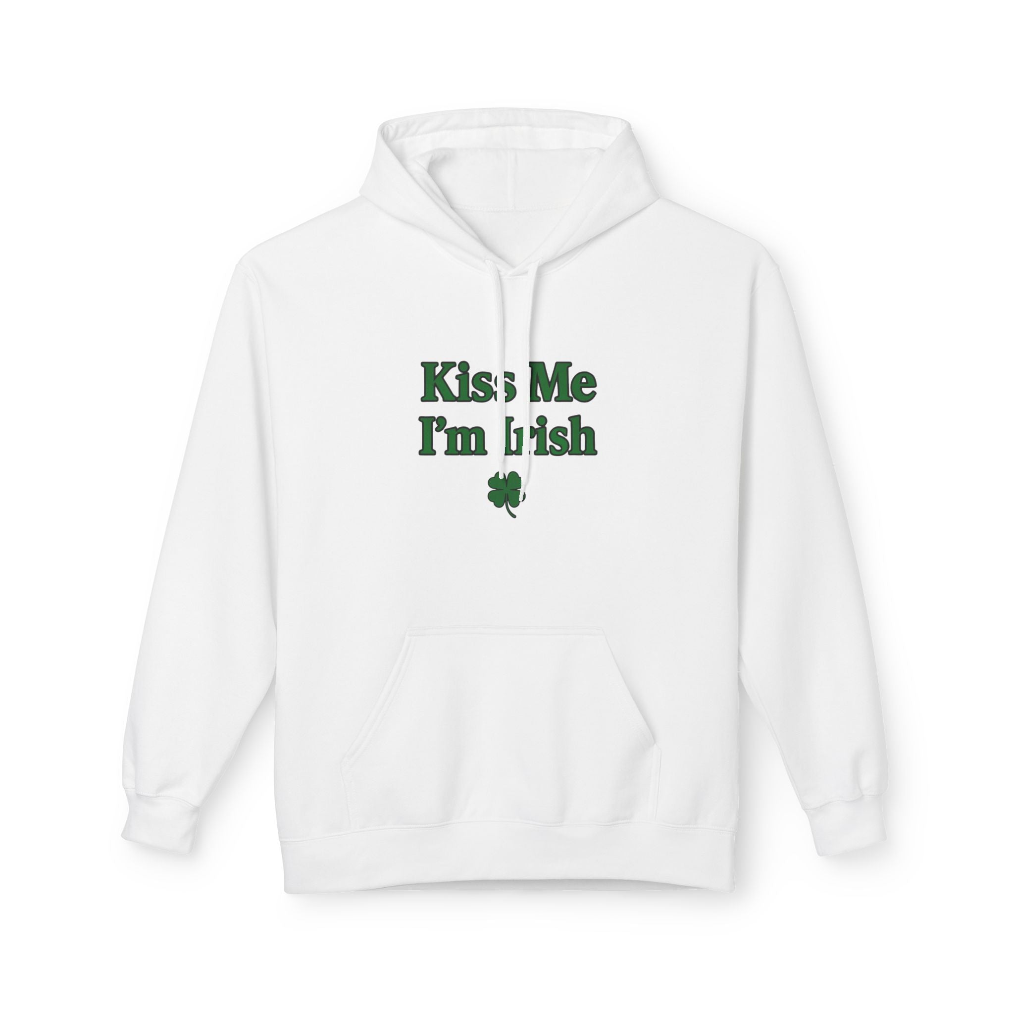 Kiss Me I'm Irish Hoodie | St Patrick's Day | Cozy Casual Wear, Perfect for Spring or Autumn, Great Gift, Comfortable and Stylish Hoodie