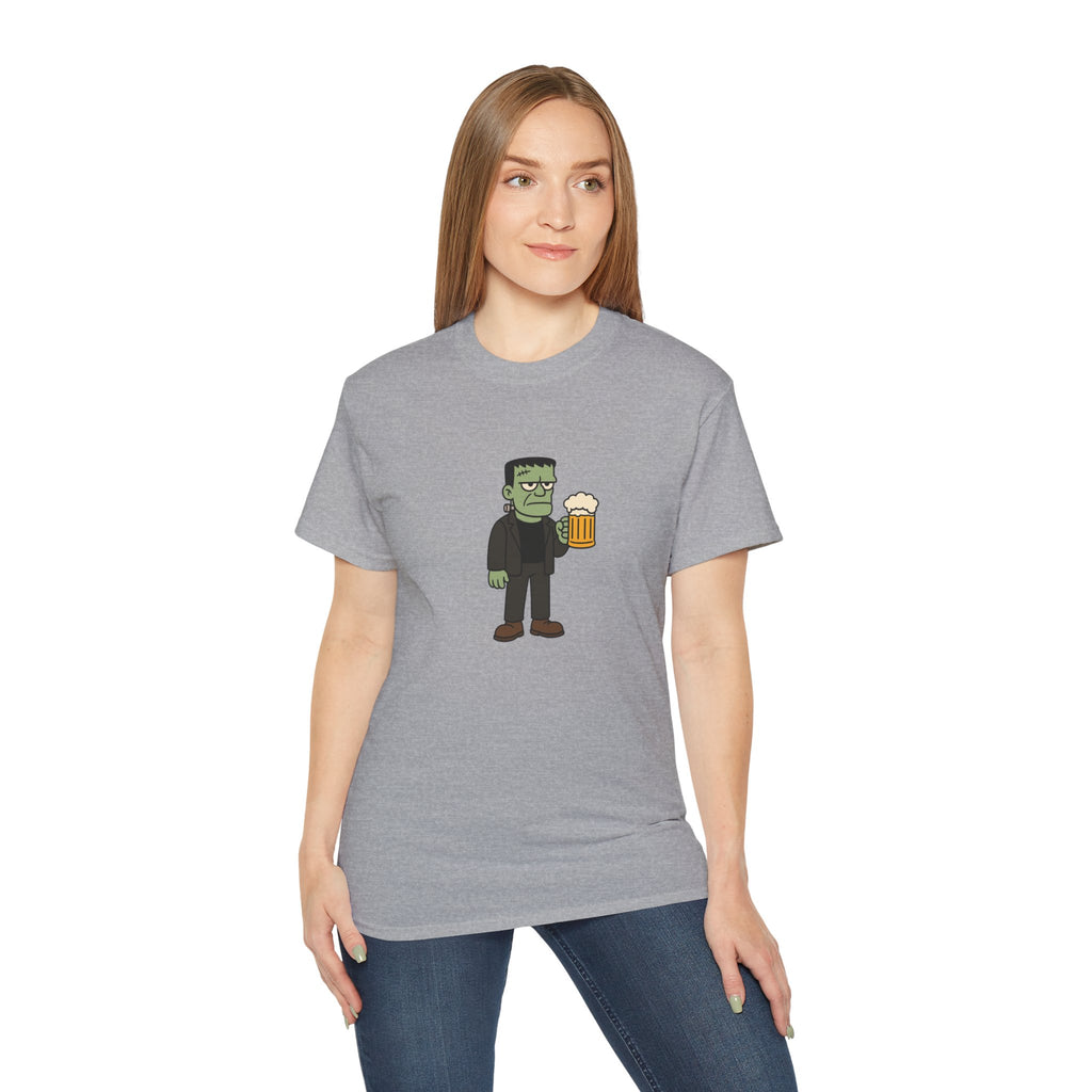 Monster with Beer Unisex Tee