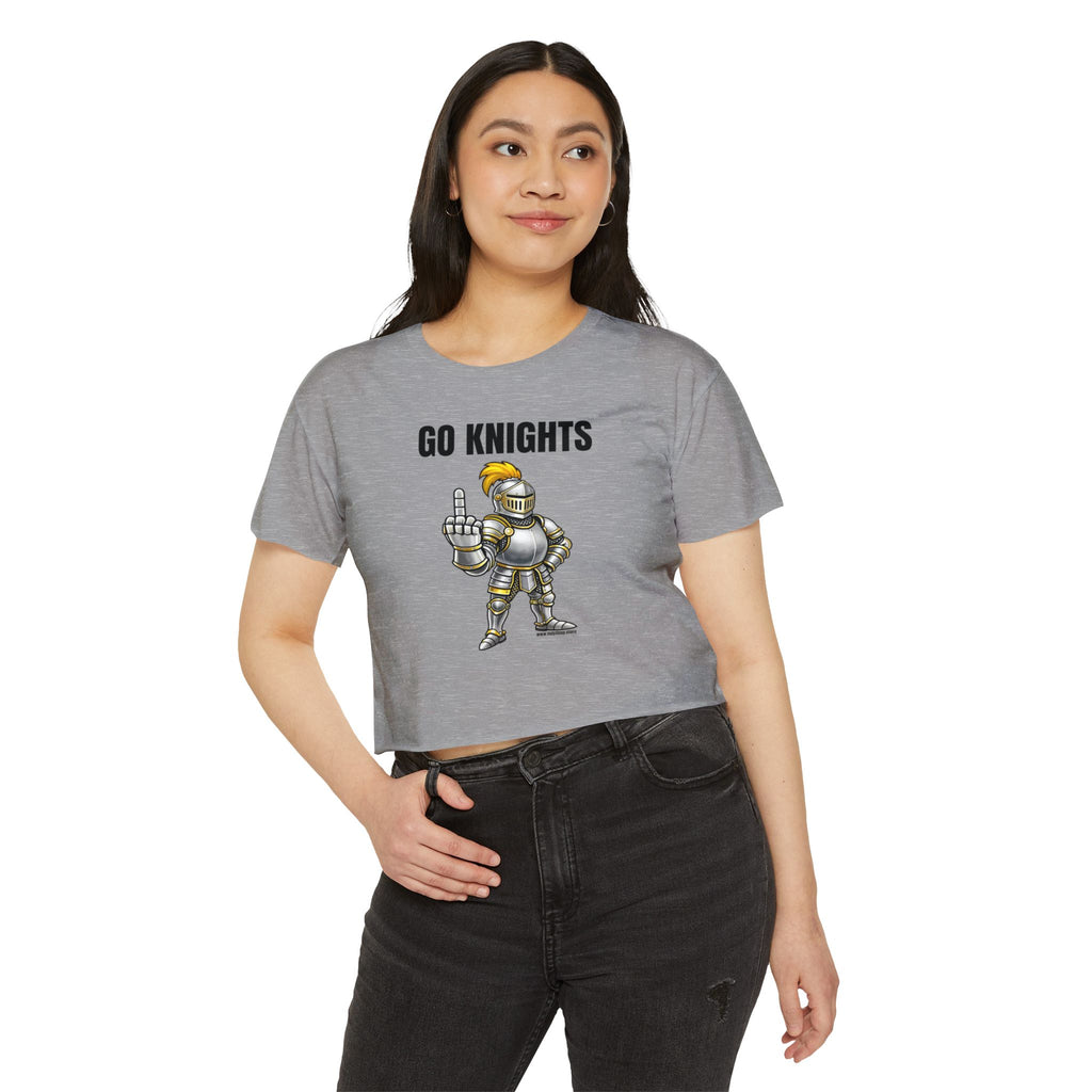 Go Knights Middle Finger Women's Crop Top