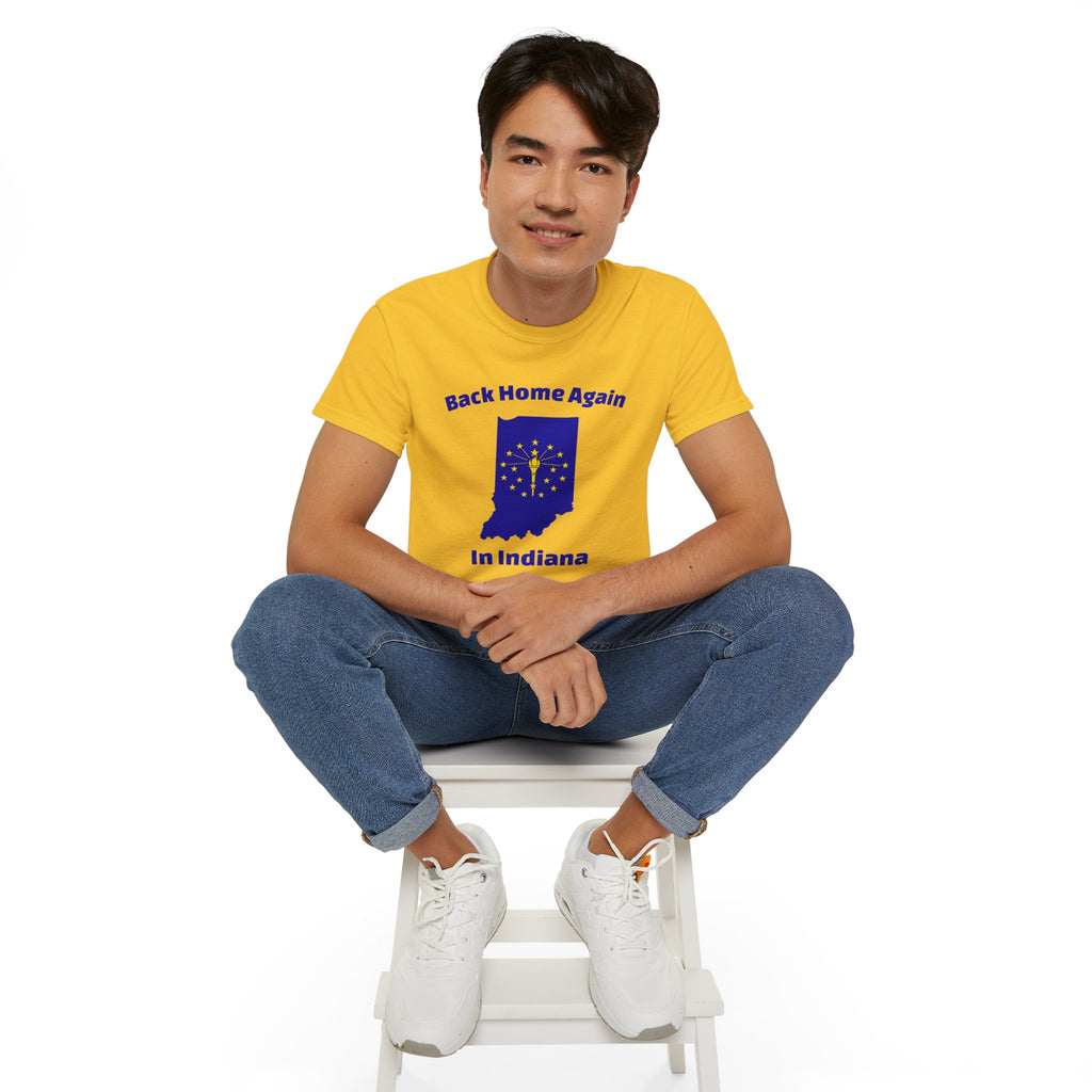 Back Home Again Indiana Unisex Tee