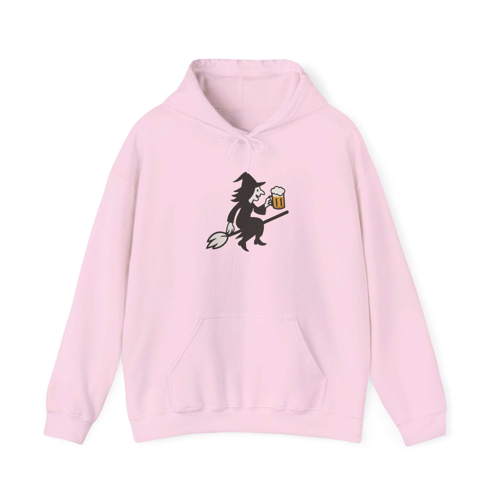 Witch Drinking Beer Hoodie – Unisex Heavy Blend Sweatshirt