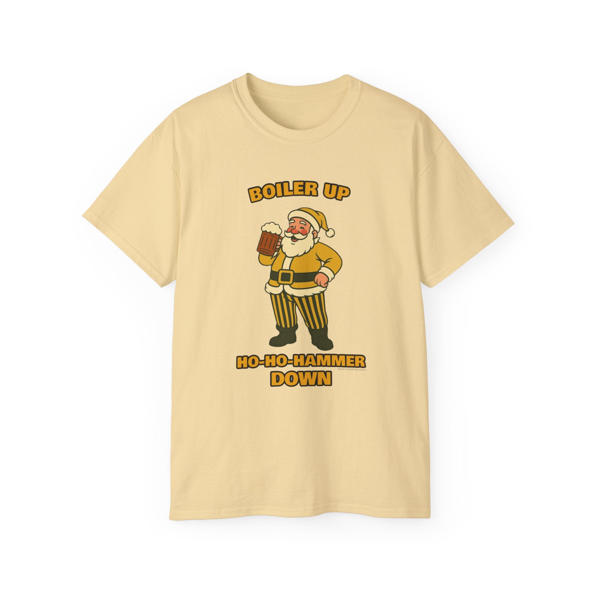 Boiler Up Ho Ho Hammer Down Santa With Beer Unisex T-Shirt