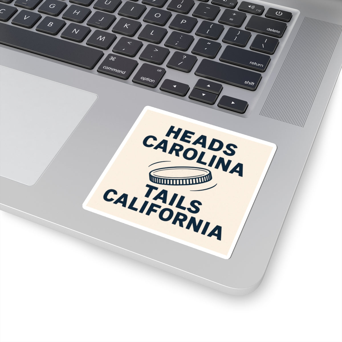 Heads Carolina Tails California Sticker | Country Music
