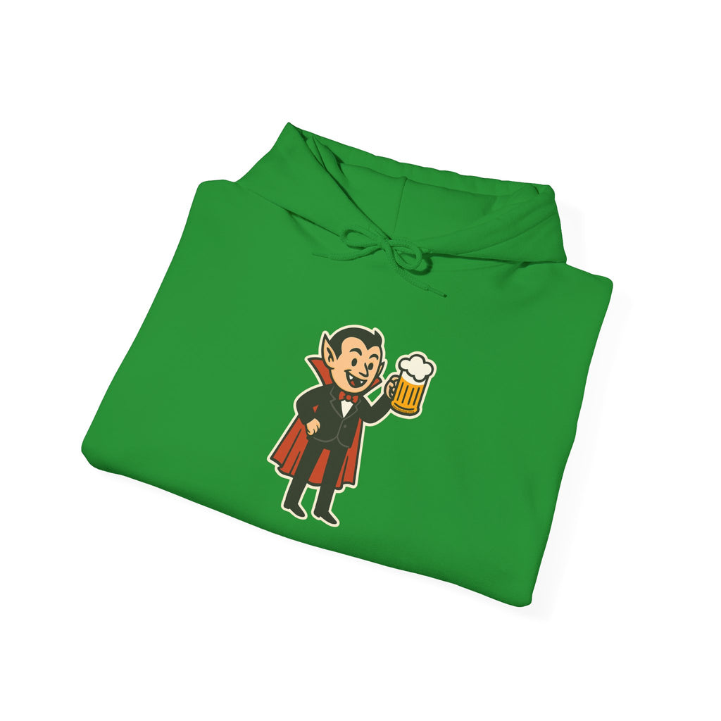 Vampire Drinking Beer Hoodie – Unisex Heavy Blend Sweatshirt