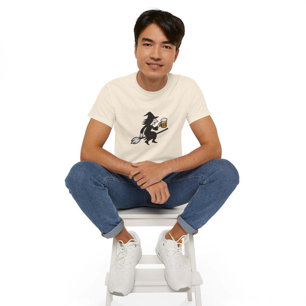 Witch with Beer Unisex Tee