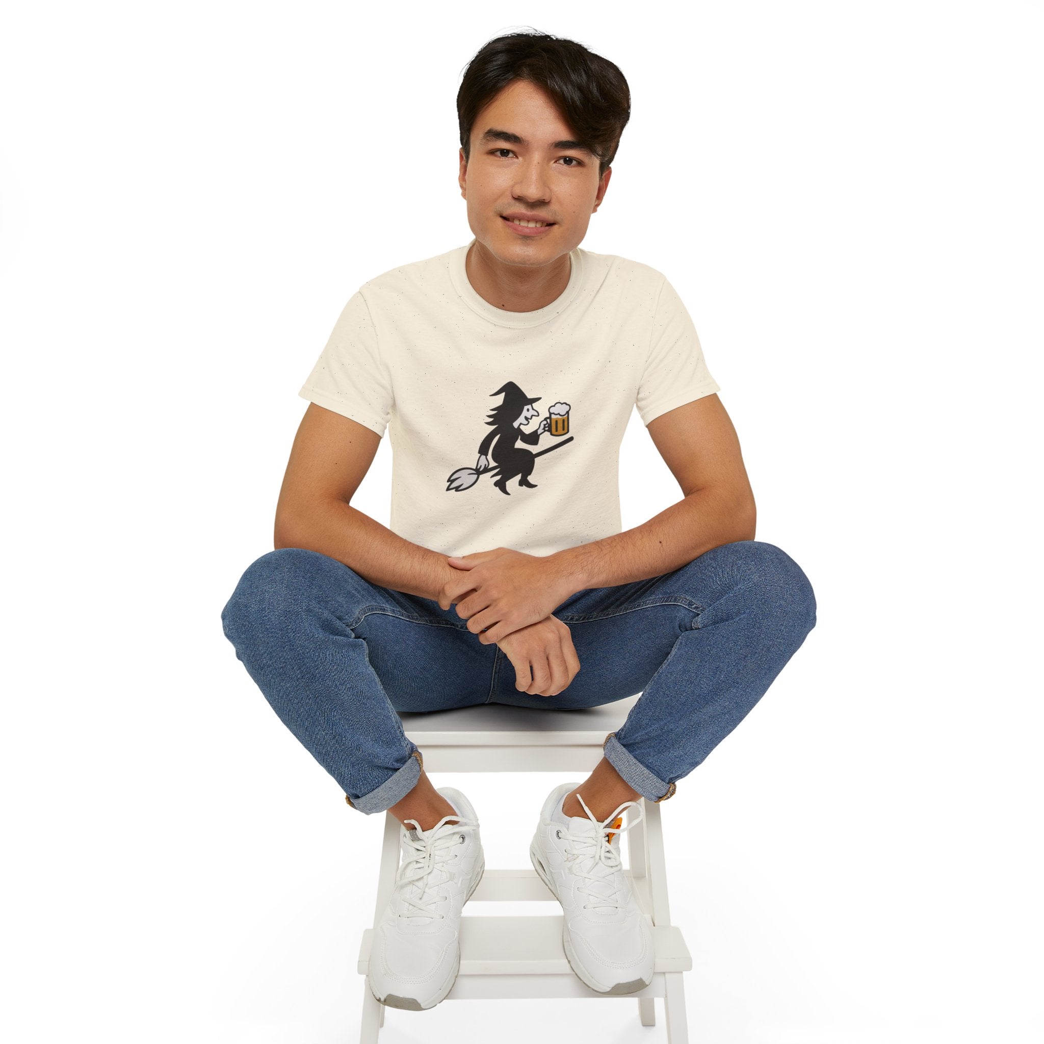Witch with Beer Unisex Tee