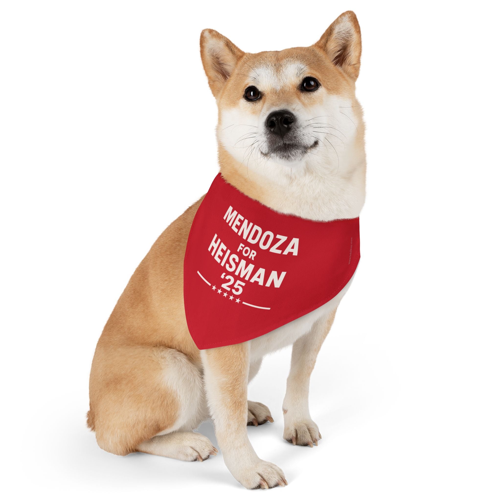 Mendoza for Heisman '25 Pet Bandana Collar — Dog & Cat Bandana Collar