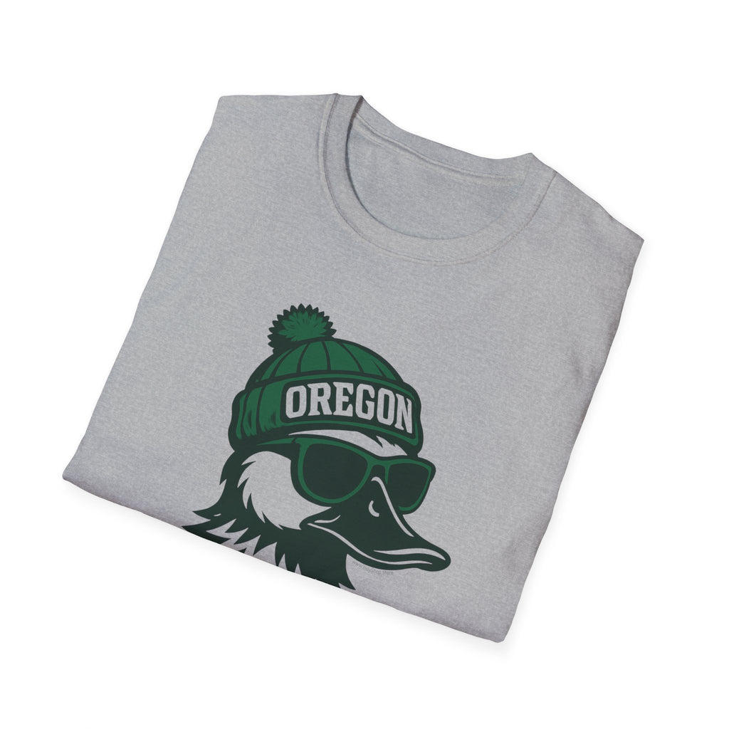 Oregon Ducks Graphic T-Shirt | Duck with Glasses and Hat