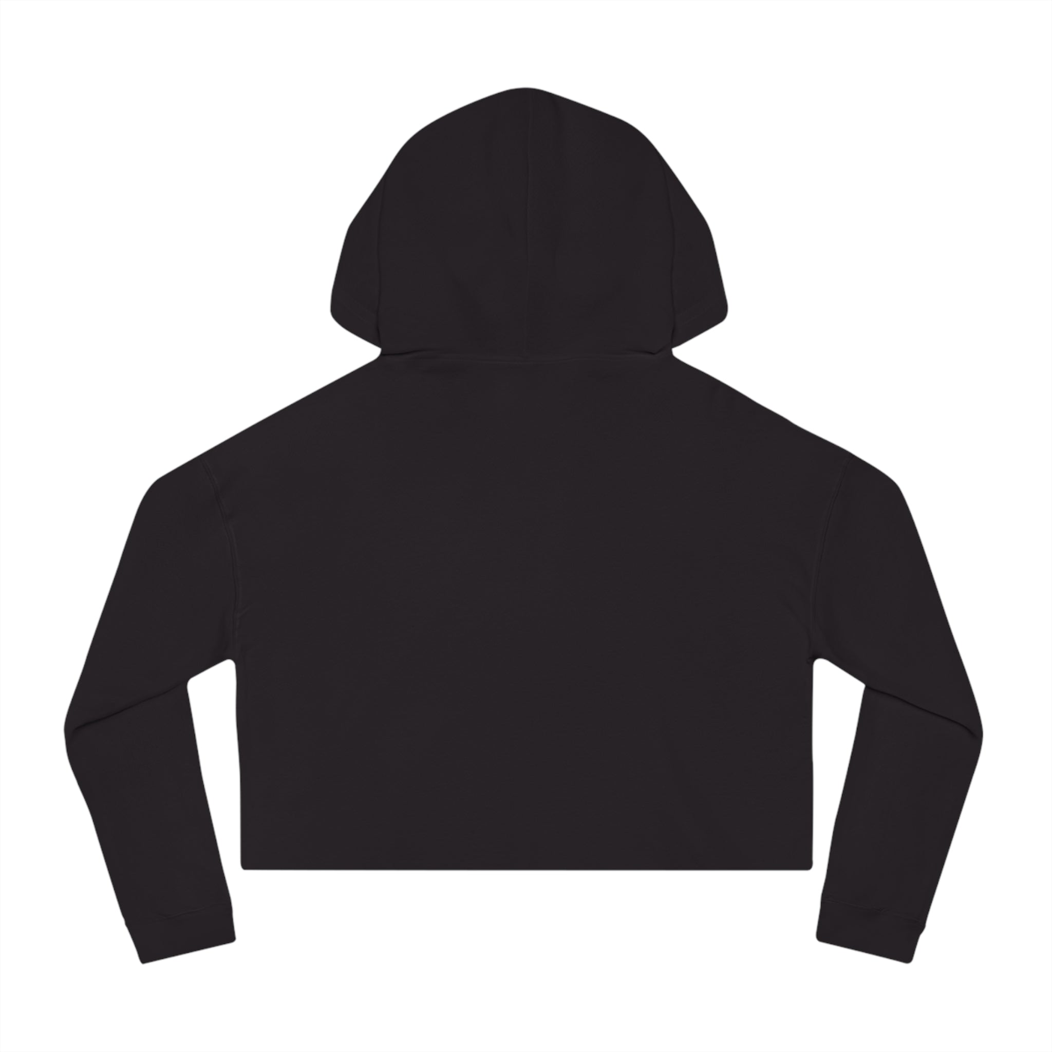 Black and Gold Indiana Outline Cropped Hooded Sweatshirt for Women | Trendy and Casual, Perfect for Spring Outings, Gift for Her, Comfortable Fashion