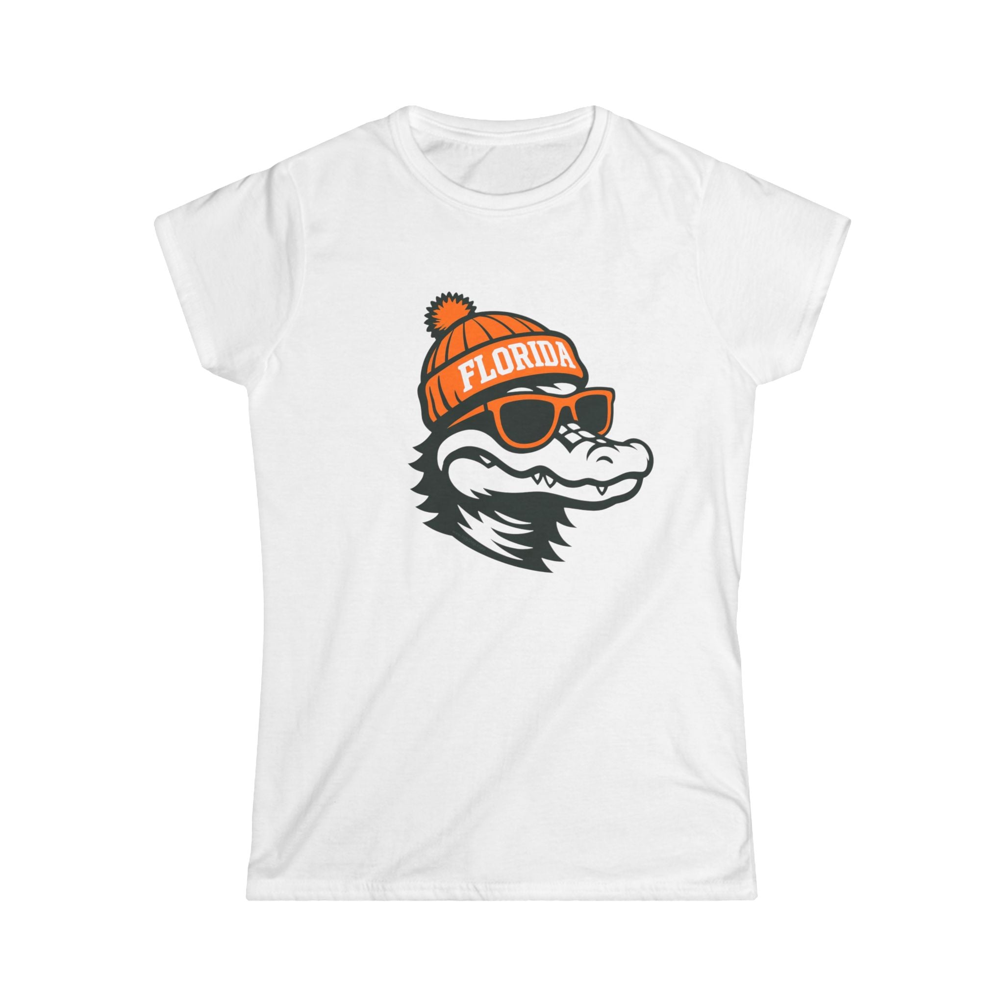 Florida Gators Women's Graphic Tee | Gator With Glasses and Hat