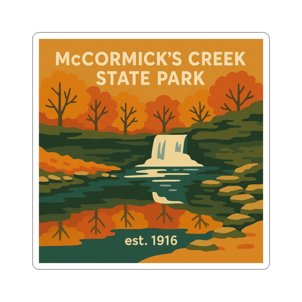 McCormick's Creek Indiana State Park Sticker