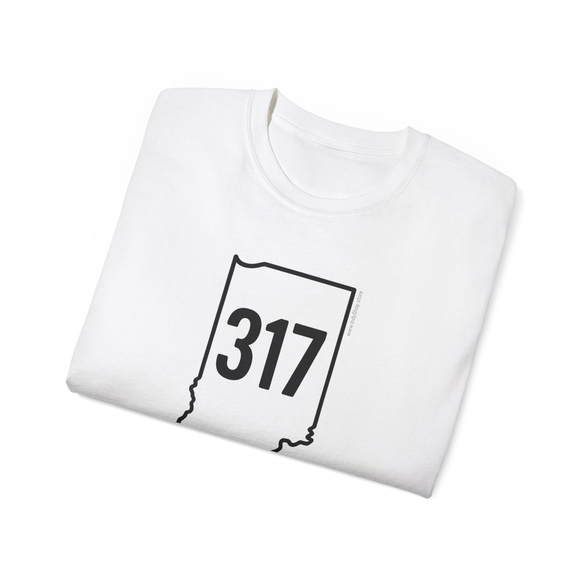 Indiana 317 Black Outline Unisex Ultra Cotton Tee