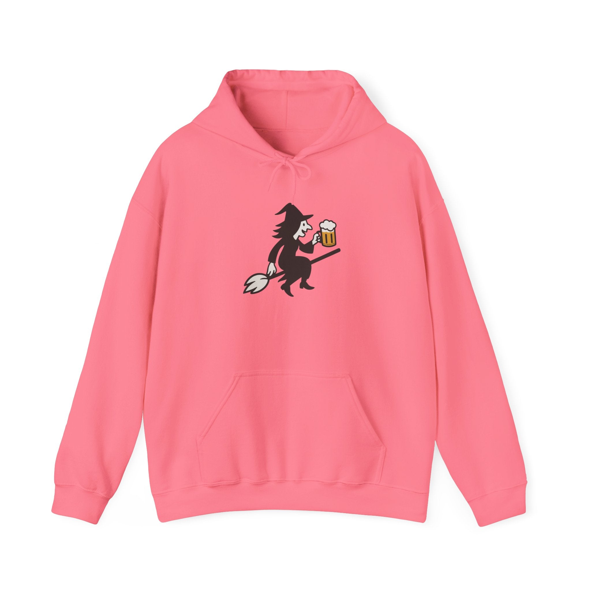 Witch Drinking Beer Hoodie – Unisex Heavy Blend Sweatshirt