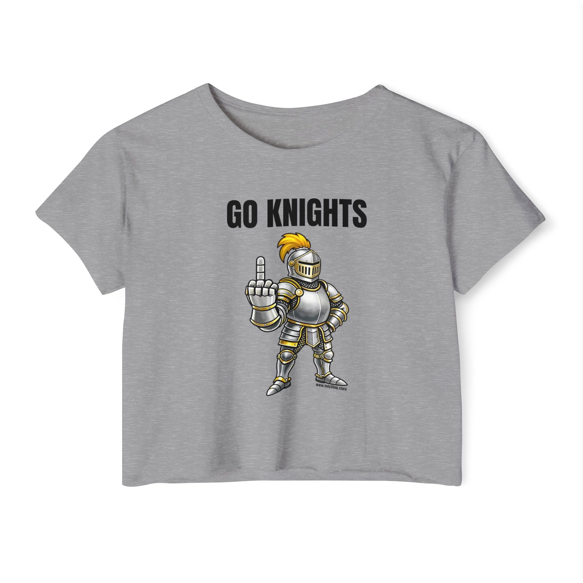 Go Knights Middle Finger Women's Crop Top