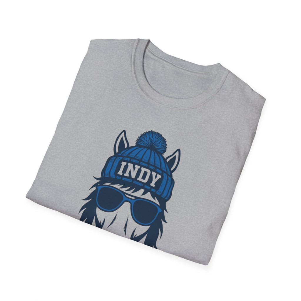 Indy Colts Graphic T-Shirt | Colt With Glasses and Hat