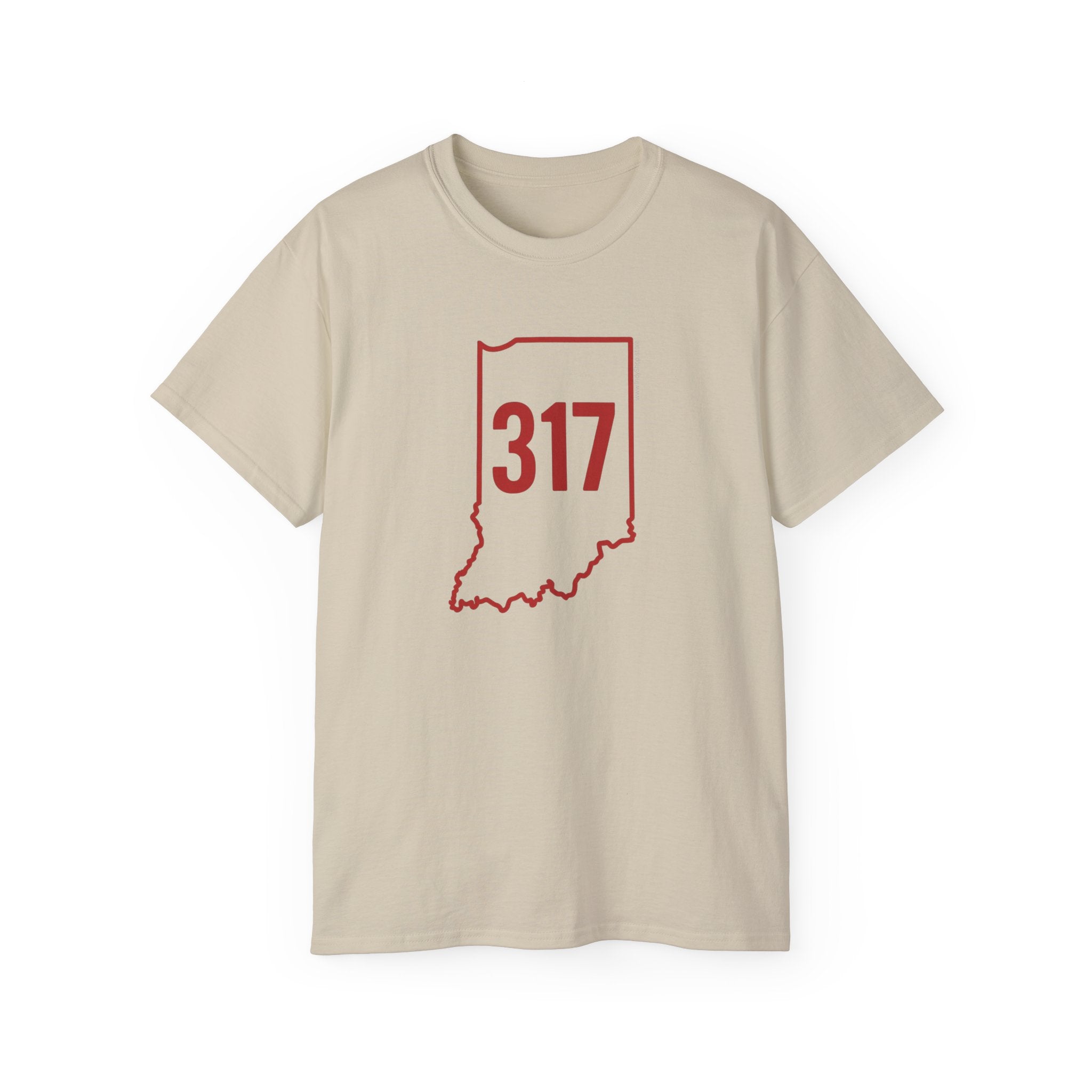 Indiana 317 Red Outline Unisex Ultra Cotton Tee