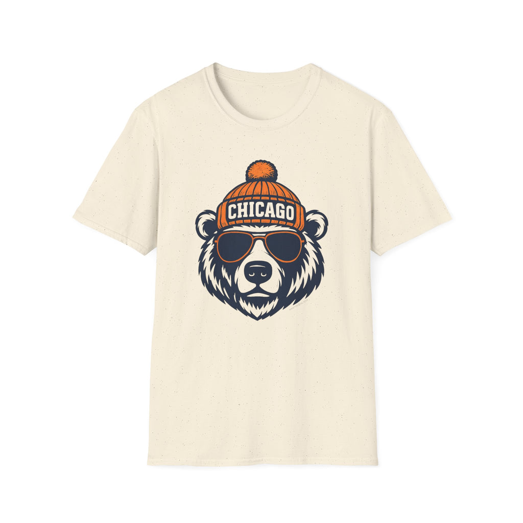 Chicago Bears T-Shirt | Bear With Glasses and Hat