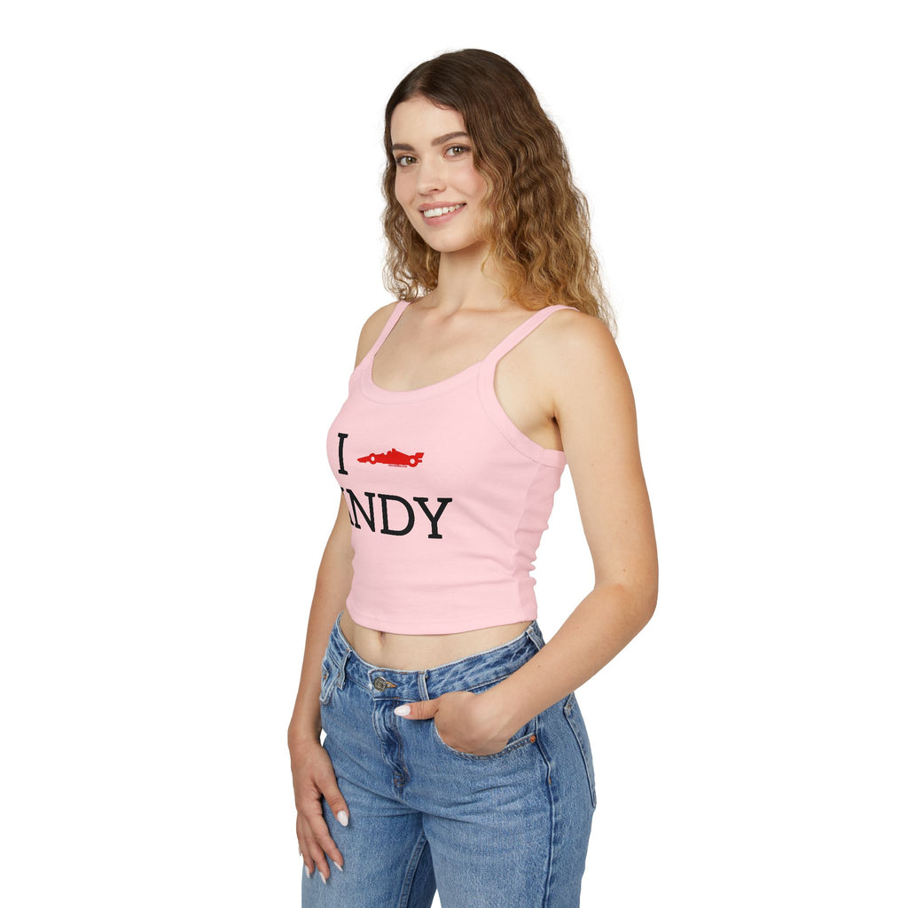 I Heart INDY Racecar Women's Tank Top | Spaghetti Strap Indy Racing Tank