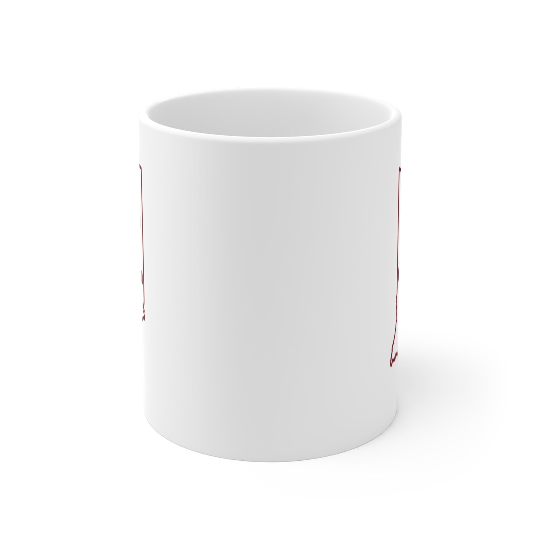 Indiana Cream & Crimson Mug, 11oz Coffee Cup