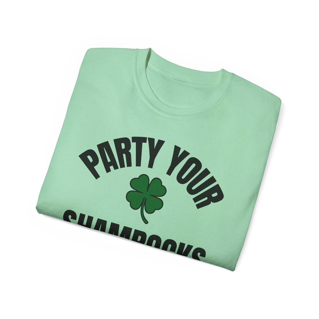 Party Your Shamrocks Off T-Shirt | St Patrick's Day Ultra Cotton Tee