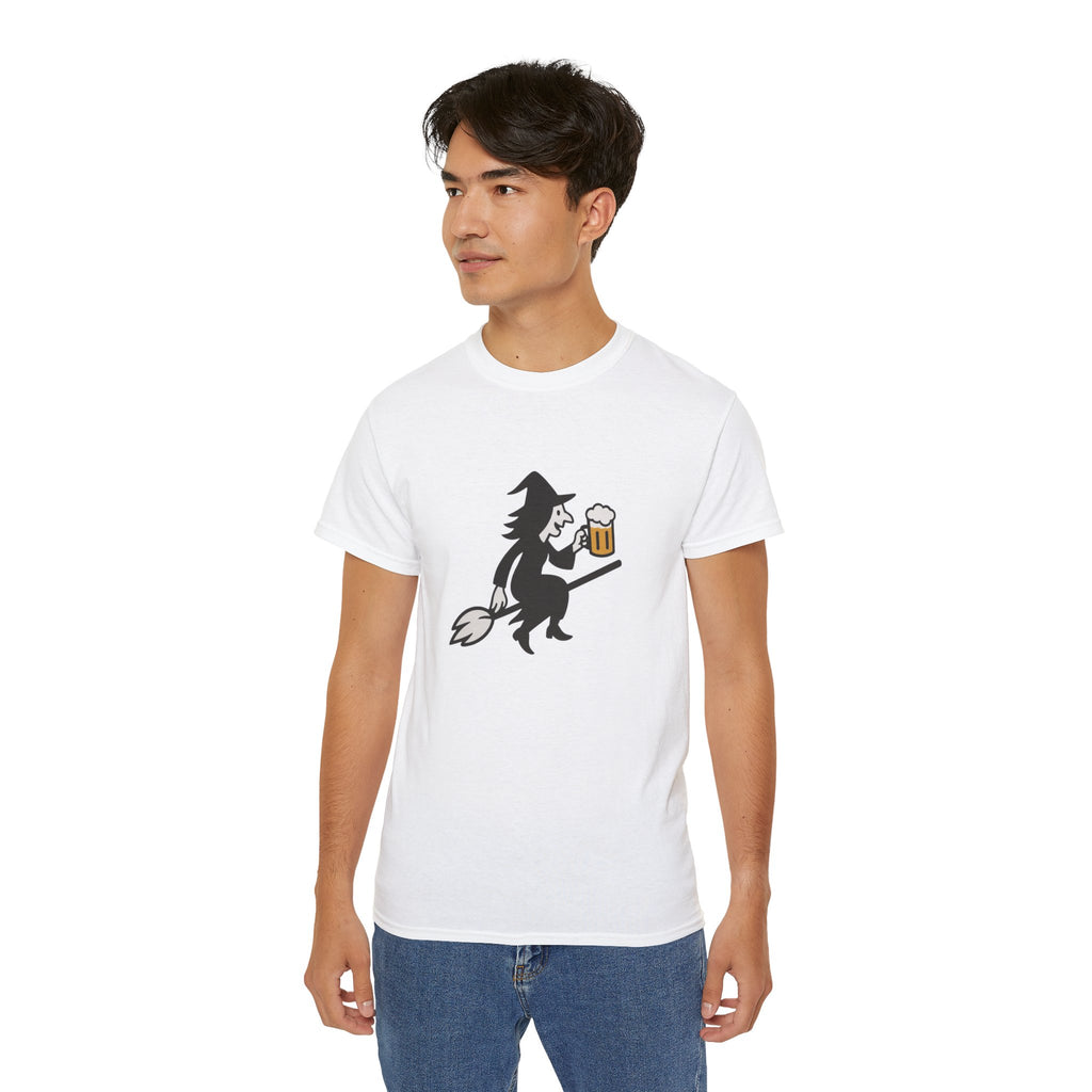 Witch with Beer Unisex Tee