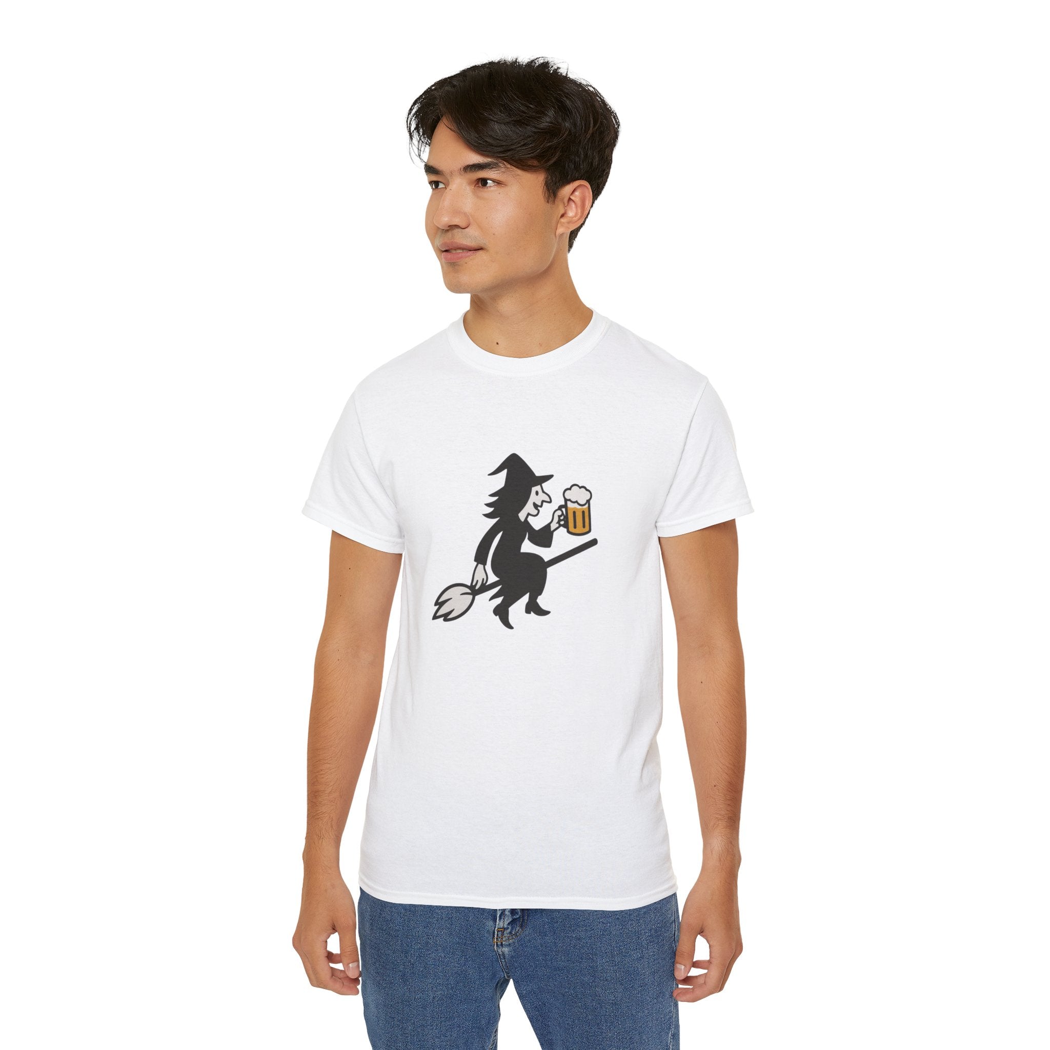 Witch with Beer Unisex Tee