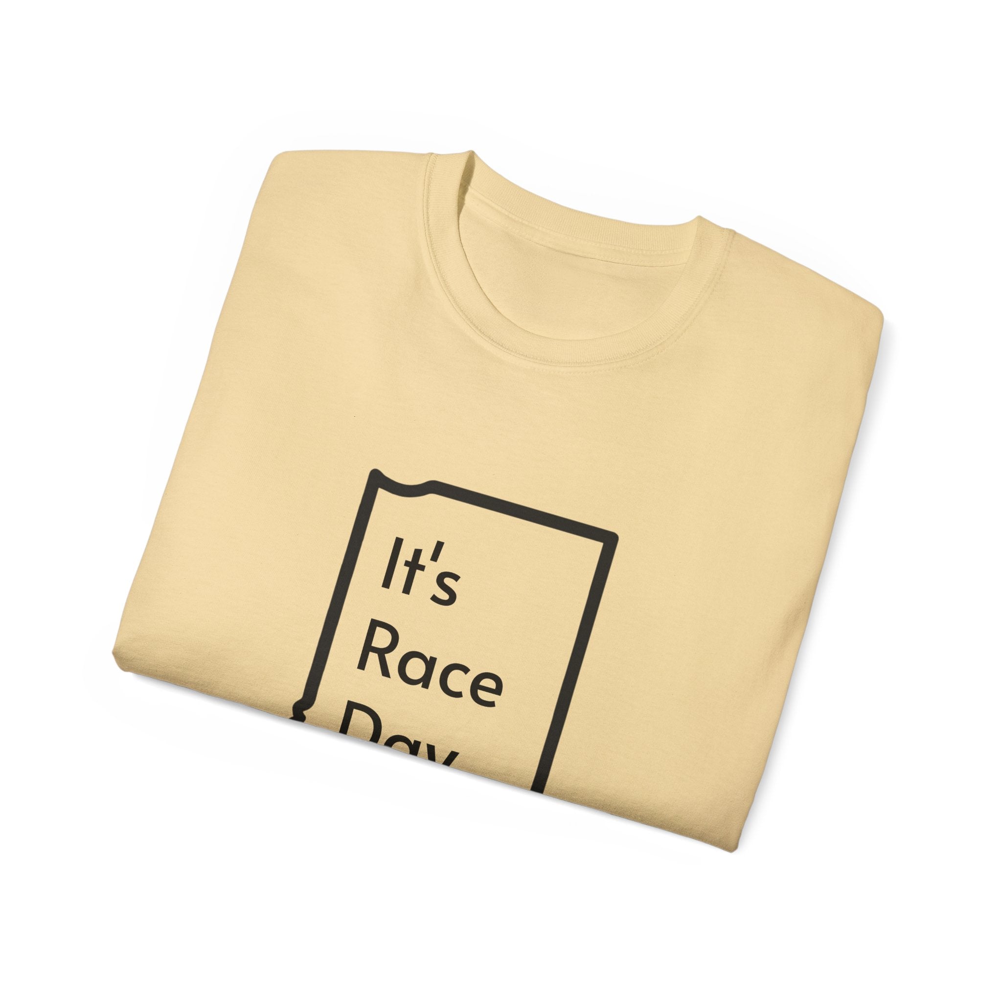 It's Race Day Indiana Outline Expert Unisex Ultra Cotton Tee | St Patrick's Day Apparel