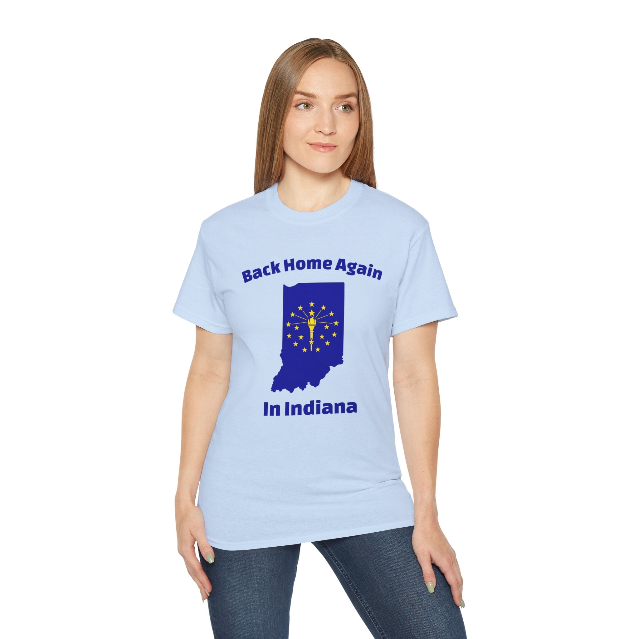 Back Home Again Indiana Unisex Tee