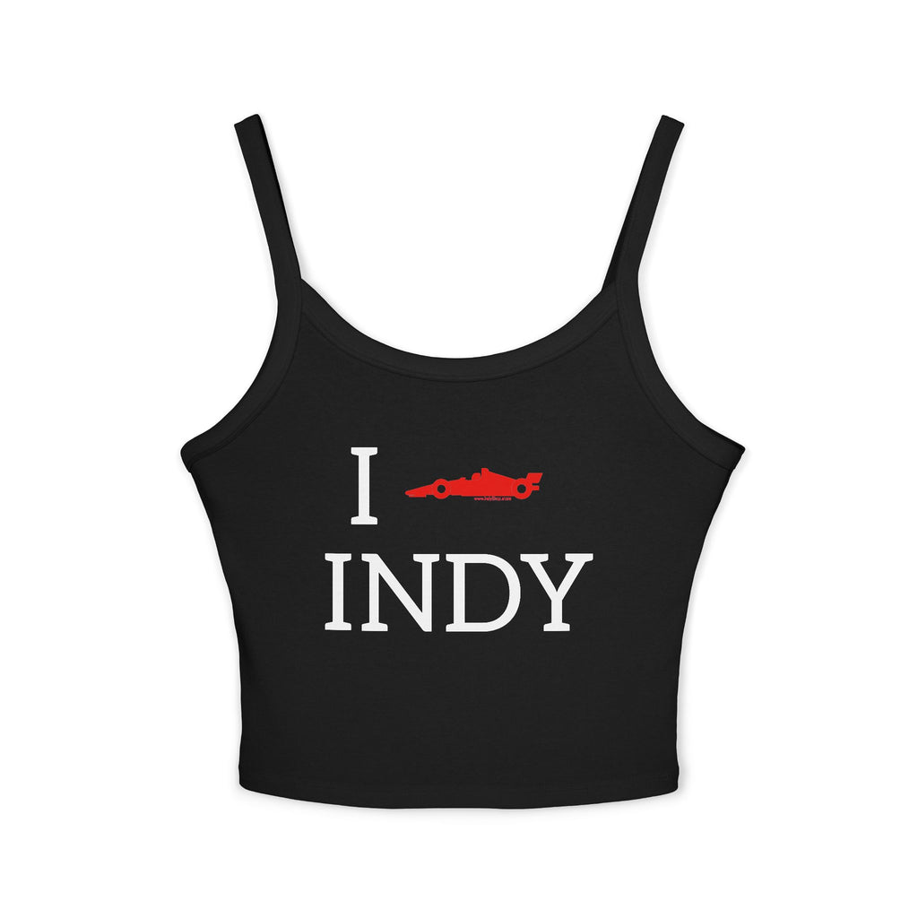 I Heart INDY Racecar Women's Tank Top | Spaghetti Strap Indy Racing Tank