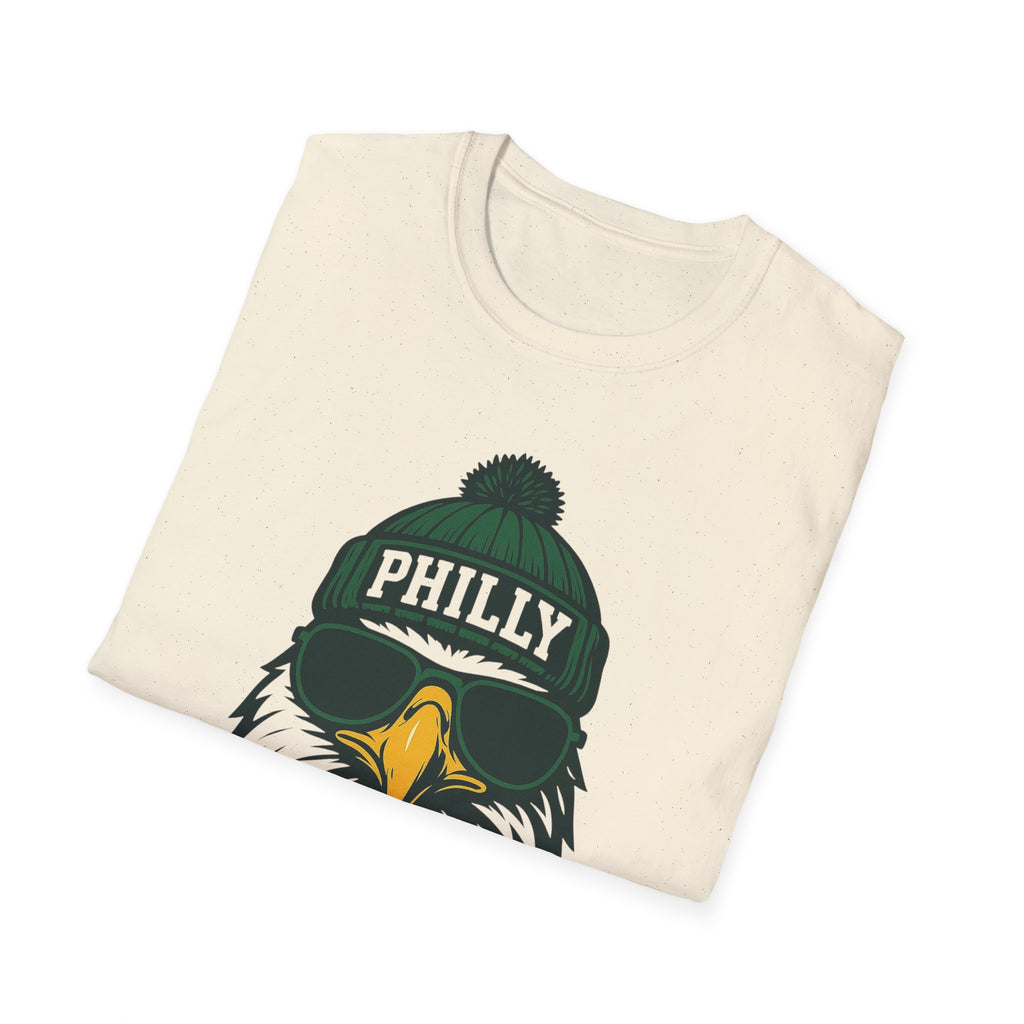 Philly Eagles Graphic T-Shirt | Eagle with Glasses and Hat