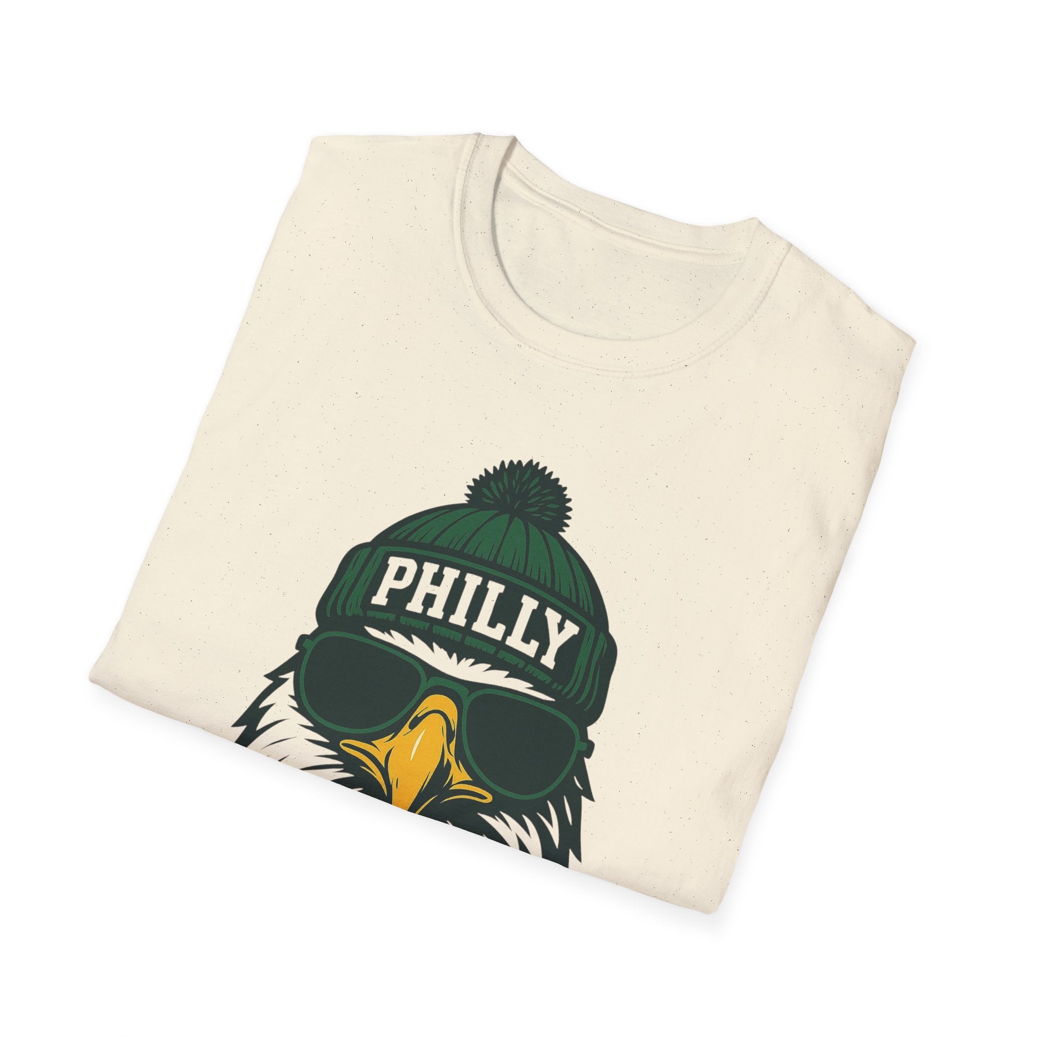 Philly Eagles Graphic T-Shirt | Eagle with Glasses and Hat